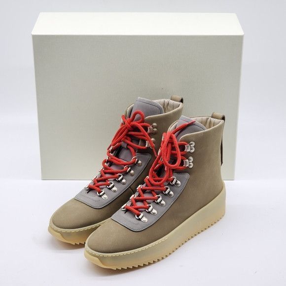 Fear of God Hiking Nubuck High-top Sneakers 42 | Grailed