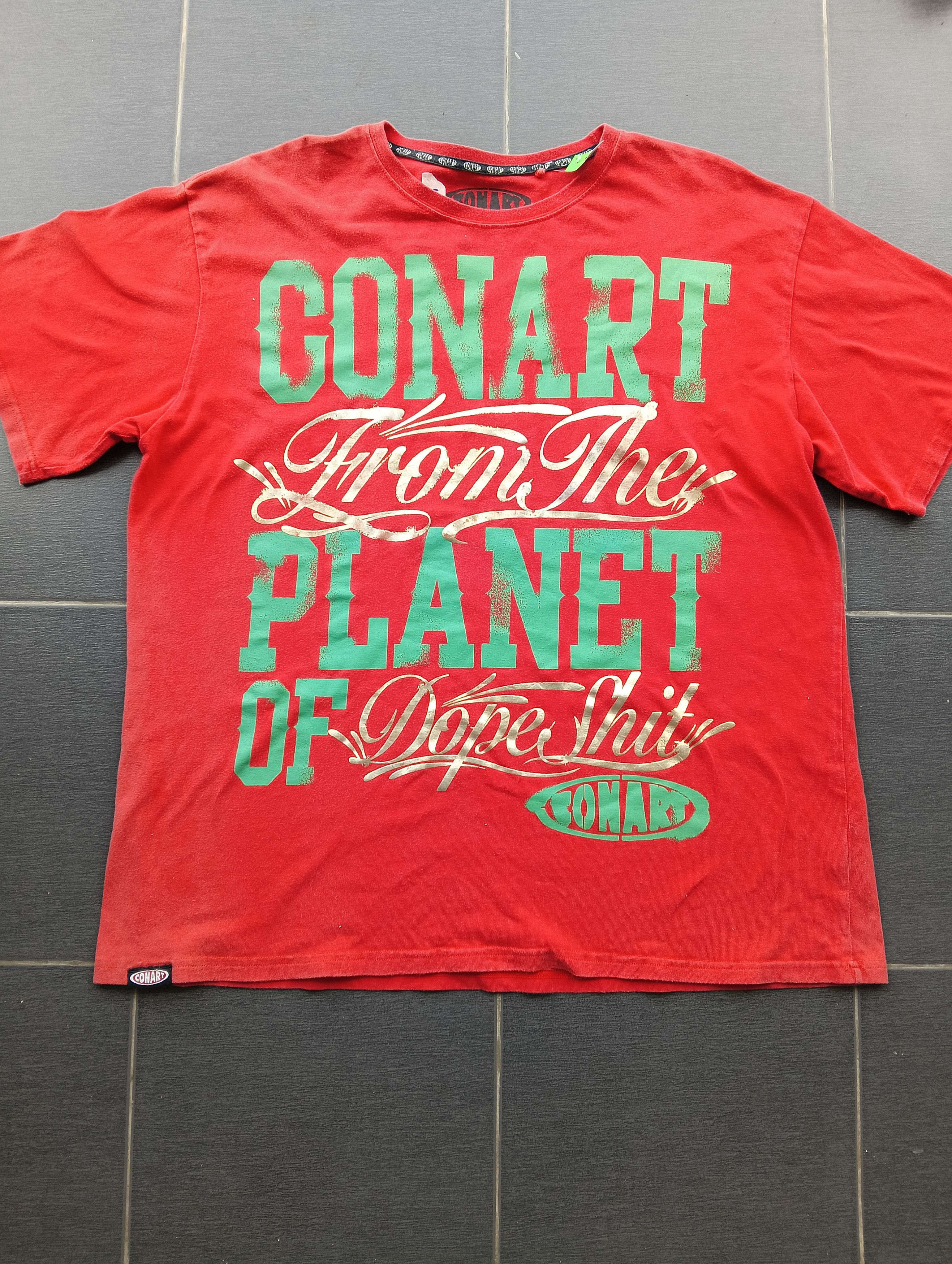 Other vintage CONART BIG LOGO Tshirt FROM THE PLANET OF DOPE SHIT Size US XL / EU 56 / 4 - 1 Thumbnail