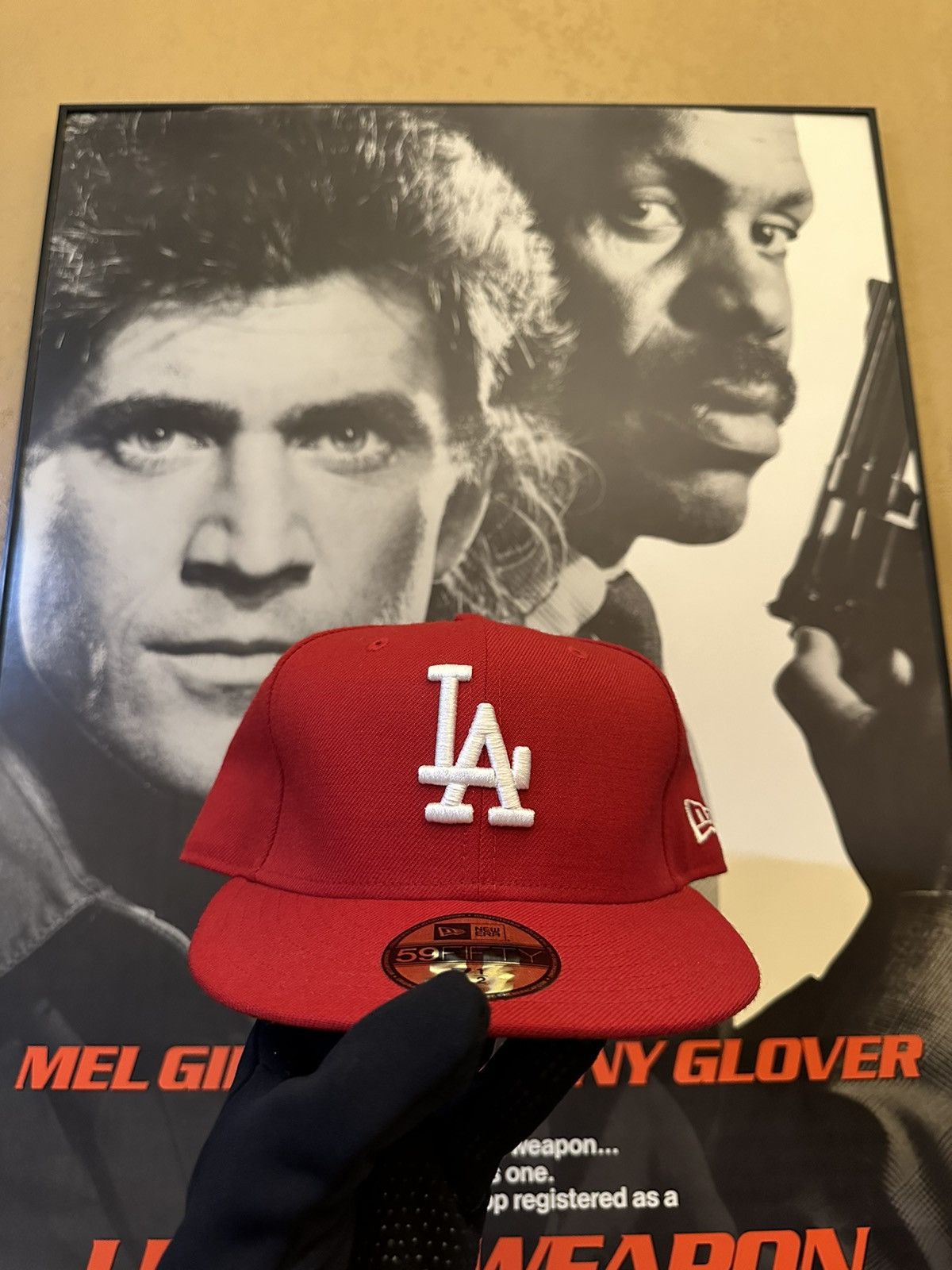 4GSELLER × MLB × New Era ALL RED Los Angeles Dodgers 59Fifty Fitted Hat 7 1/2 Size ONE SIZE - 1 Thumbnail