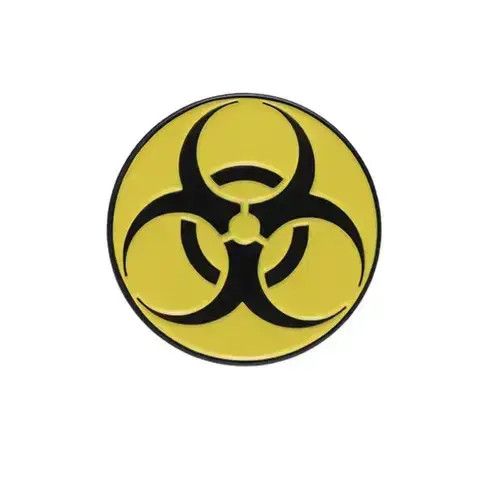 Other Radioactive Symbol Pin Size ONE SIZE - 3 Thumbnail