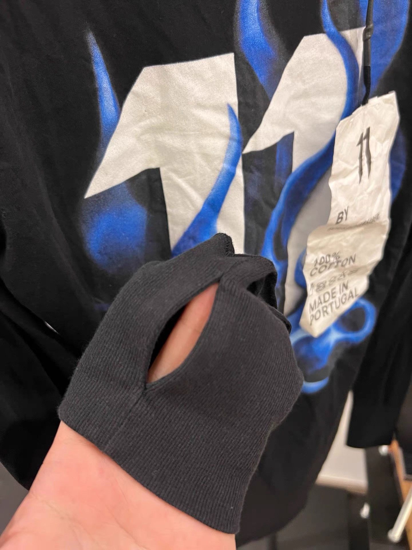 11 By Boris Bidjan Saberi 11by BBS Logo Print Long Sleeve K35 Size US M / EU 48-50 / 2 - 4 Thumbnail