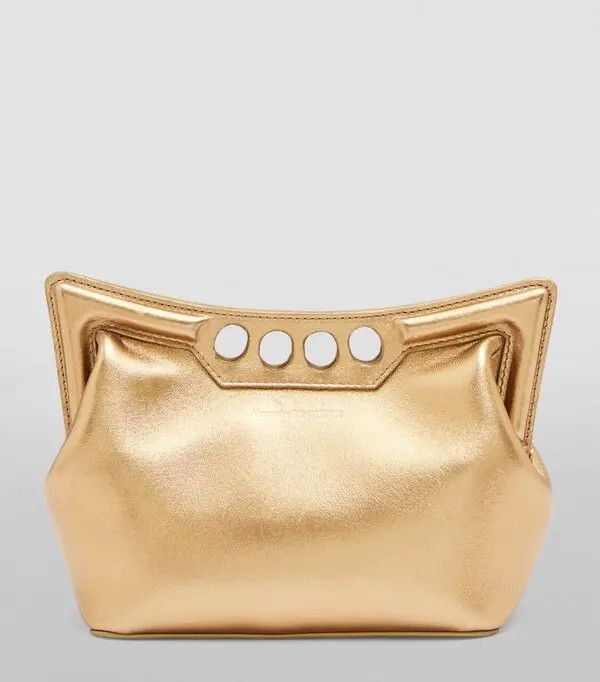 Alexander McQueen o1w1db10925 Size: OS/The Mini Peak Bag in Golden Size ONE SIZE - 3 Thumbnail