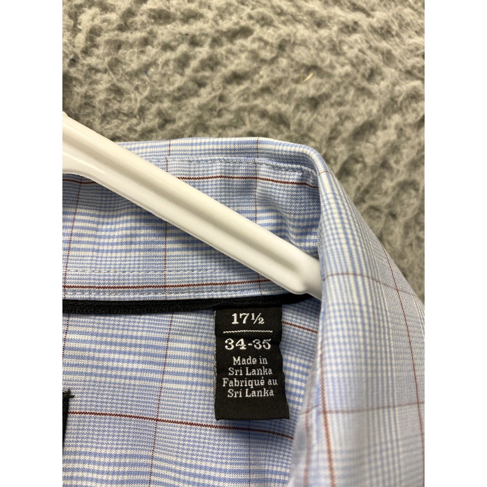 Nordstrom Nordstrom Men's Button-Up Shirt 17.5 34/35 Blue Red Plaid Long Sleeve Classic Casual Size US XL / EU 56 / 4 - 5 Thumbnail
