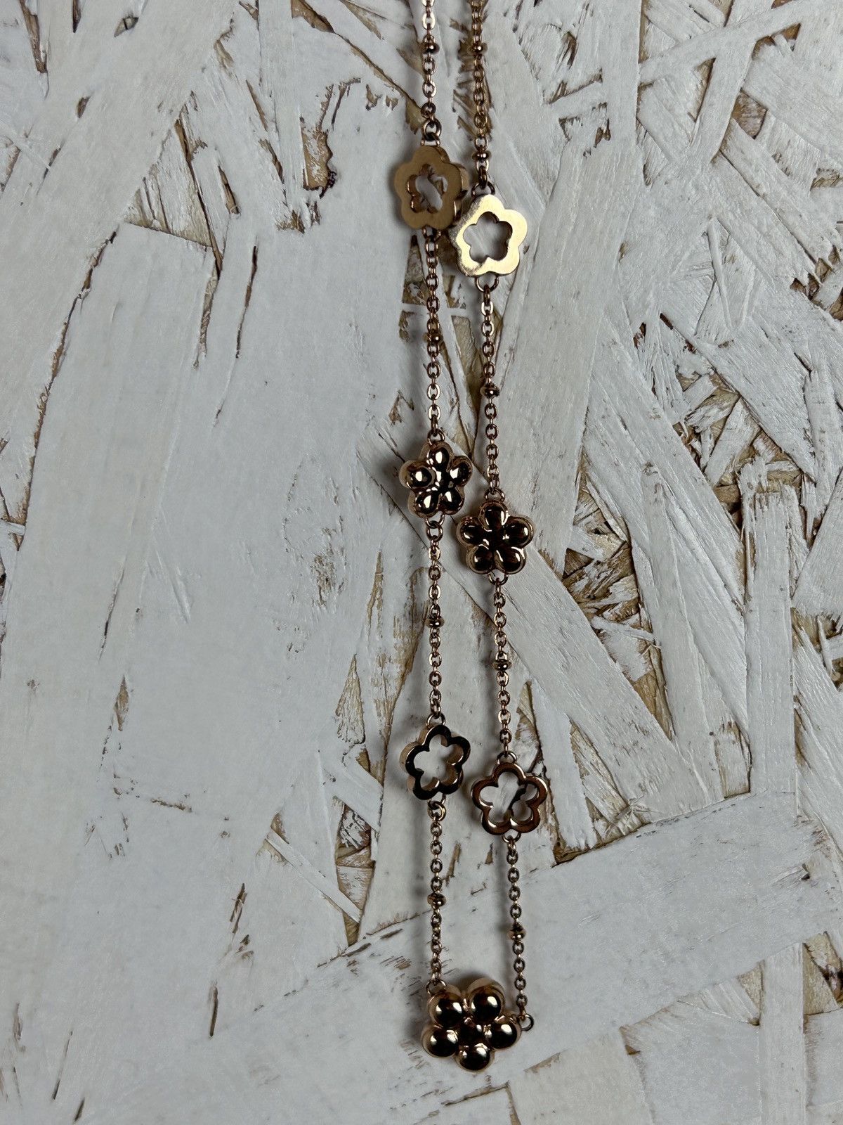 Other Foli Follie Rhinestone Charms Flower Floral Necklace Size ONE SIZE - 4 Thumbnail