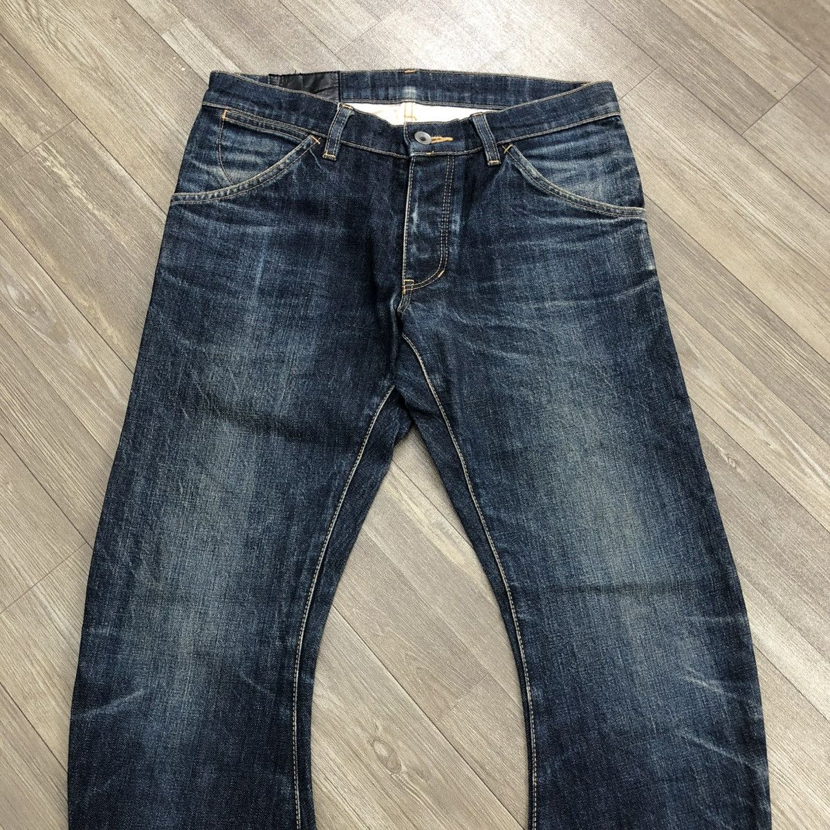 Attachment × Kazuyuki Kumagai Attachment × Le Grande Bleu (L.G.B.) 🇯🇵 2000s Attachment Lgb Gothic Goa Punk Style Curve Leg Jeans Size US 30 / EU 46 - 2 Thumbnail