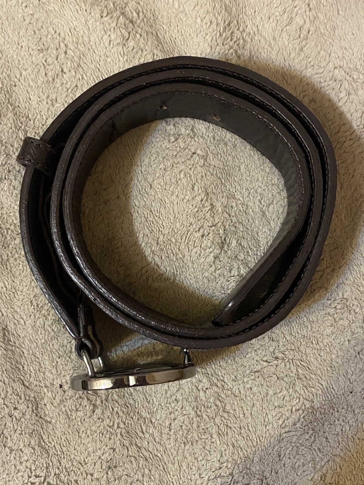 Gucci Gucci Monogram Belt GG Silver Buckle Size ONE SIZE - 4 Thumbnail