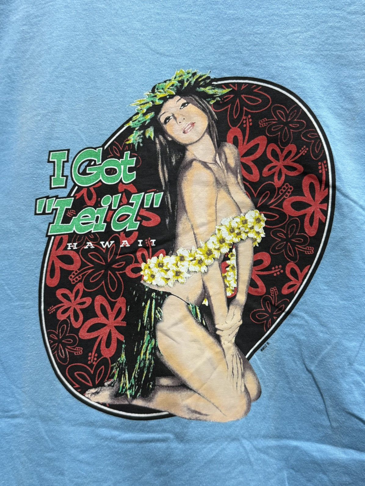 Vintage Vintage I Got Lei’d Hawaii Nekad Girl Surf Tee Size US L / EU 52-54 / 3 - 2 Thumbnail