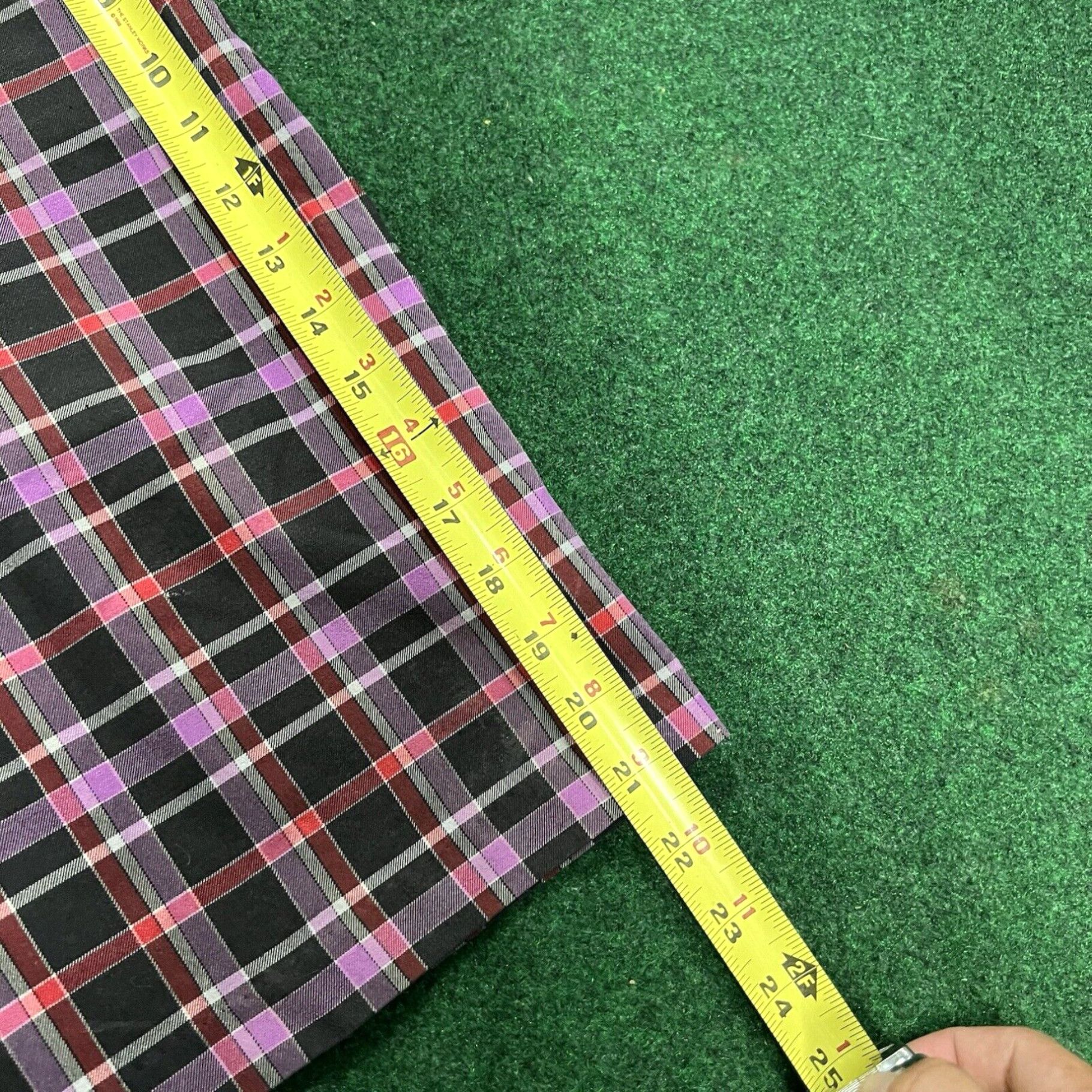 Adidas Vintage Adidas Shorts Mens 34 Purple Black Plaid Chino Golf Athletic Flat Front Size US 34 / EU 50 - 6 Thumbnail