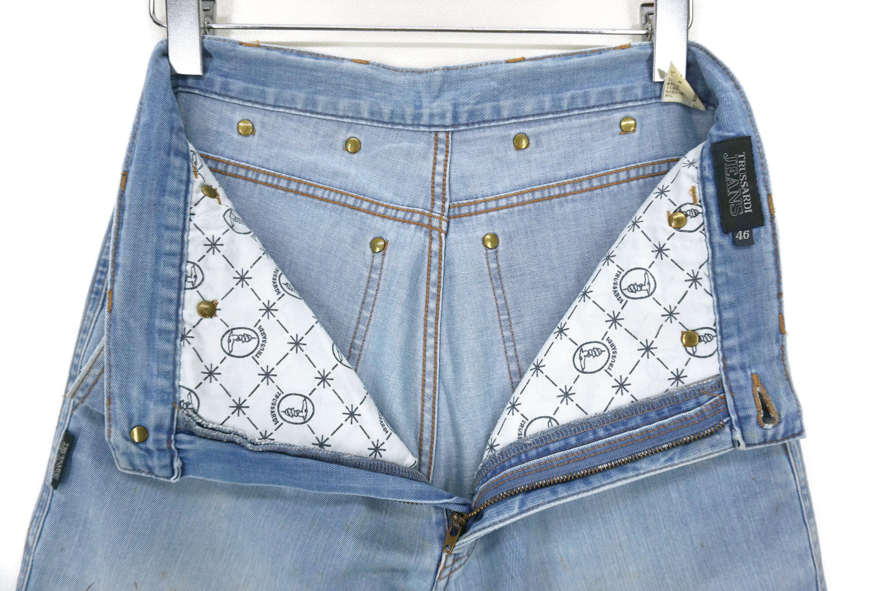 Trussardi Vintage Trussardi Jeans W29xL33 High Waisted Dirty Denim Size US 29 - 12 Thumbnail