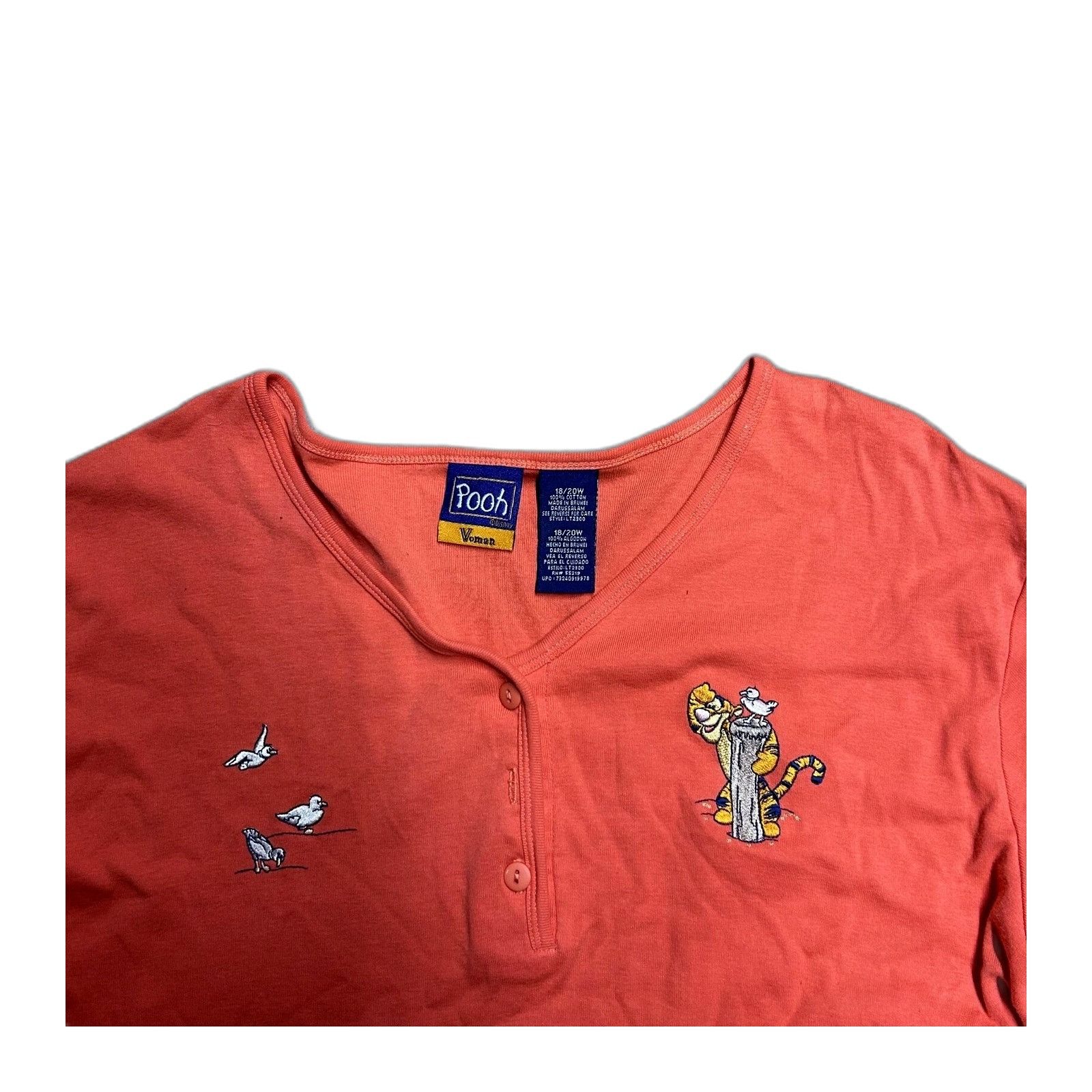 Disney Vintage Disney Tigger Embroidered Shirt Button Shirt Woman 2 Size US XXS / EU 40 - 4 Thumbnail