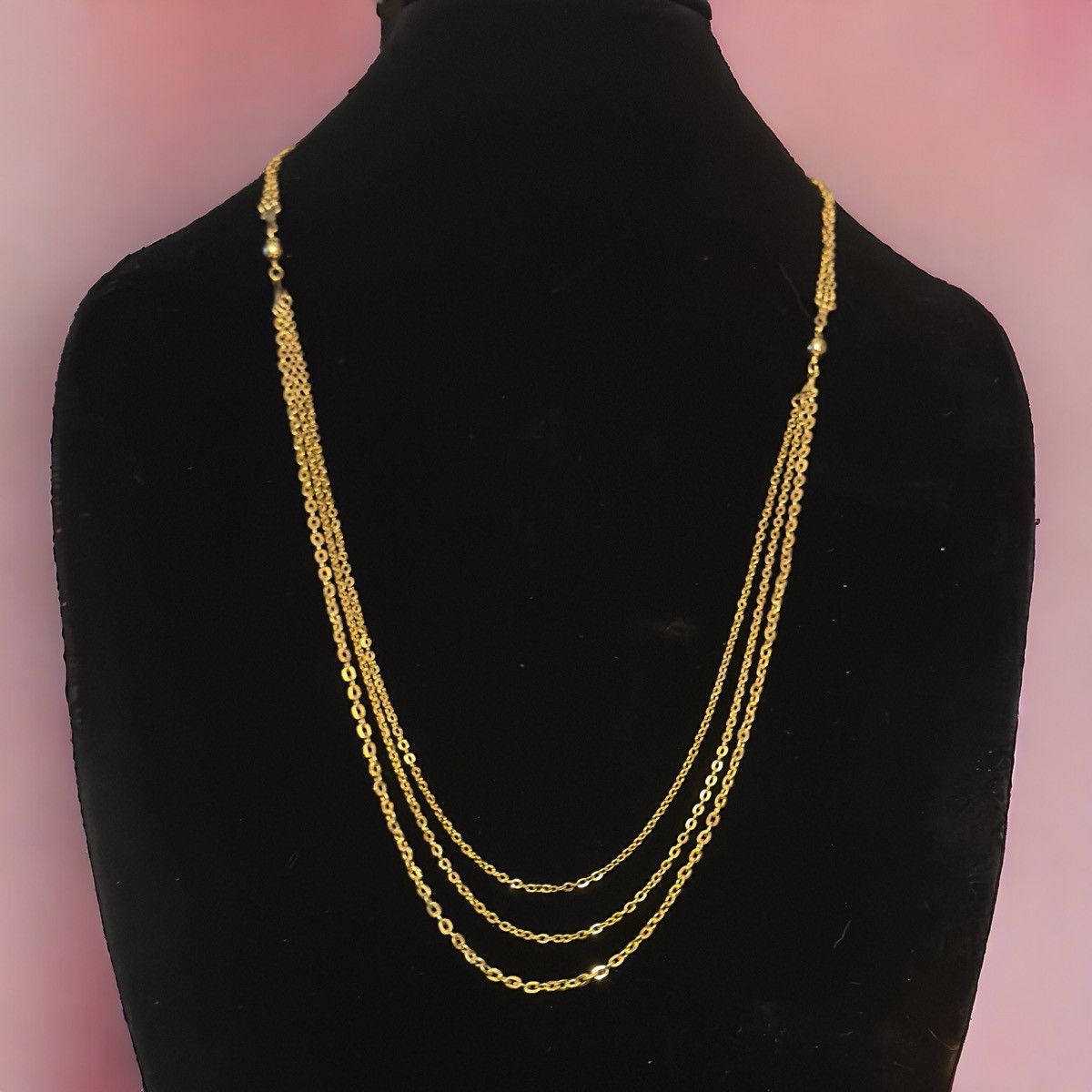 Vintage Vintage gold tone multi strand layered necklace Size ONE SIZE - 1 Thumbnail