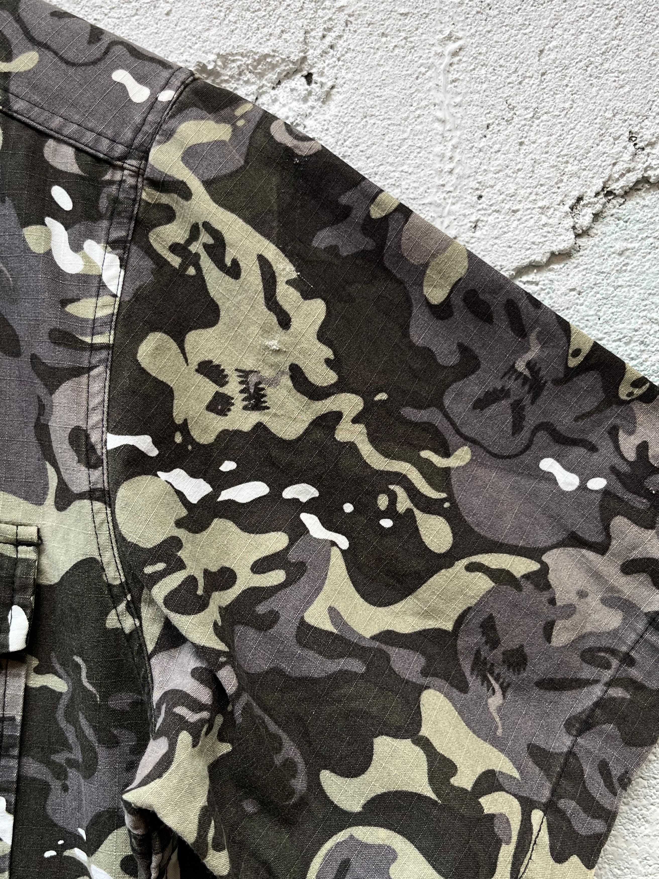 Bape A Bathing Ape Short Sleeve Button Up Black World Gone Mad Size US S / EU 44-46 / 1 - 3 Thumbnail
