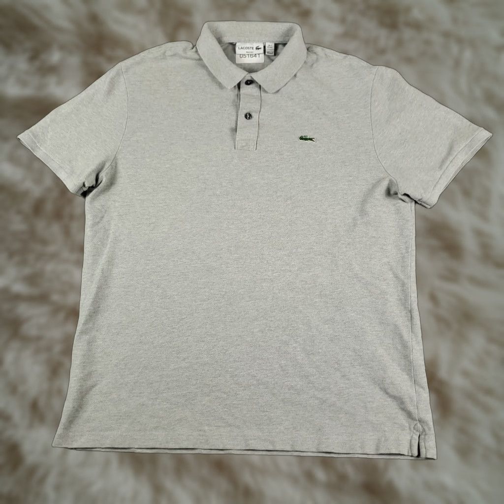 Lacoste LACOSTE Polo Shirt Mens 2XL Gray Casual Short Sleeve Activewear Size US XXL / EU 58 / 5 - 1 Thumbnail