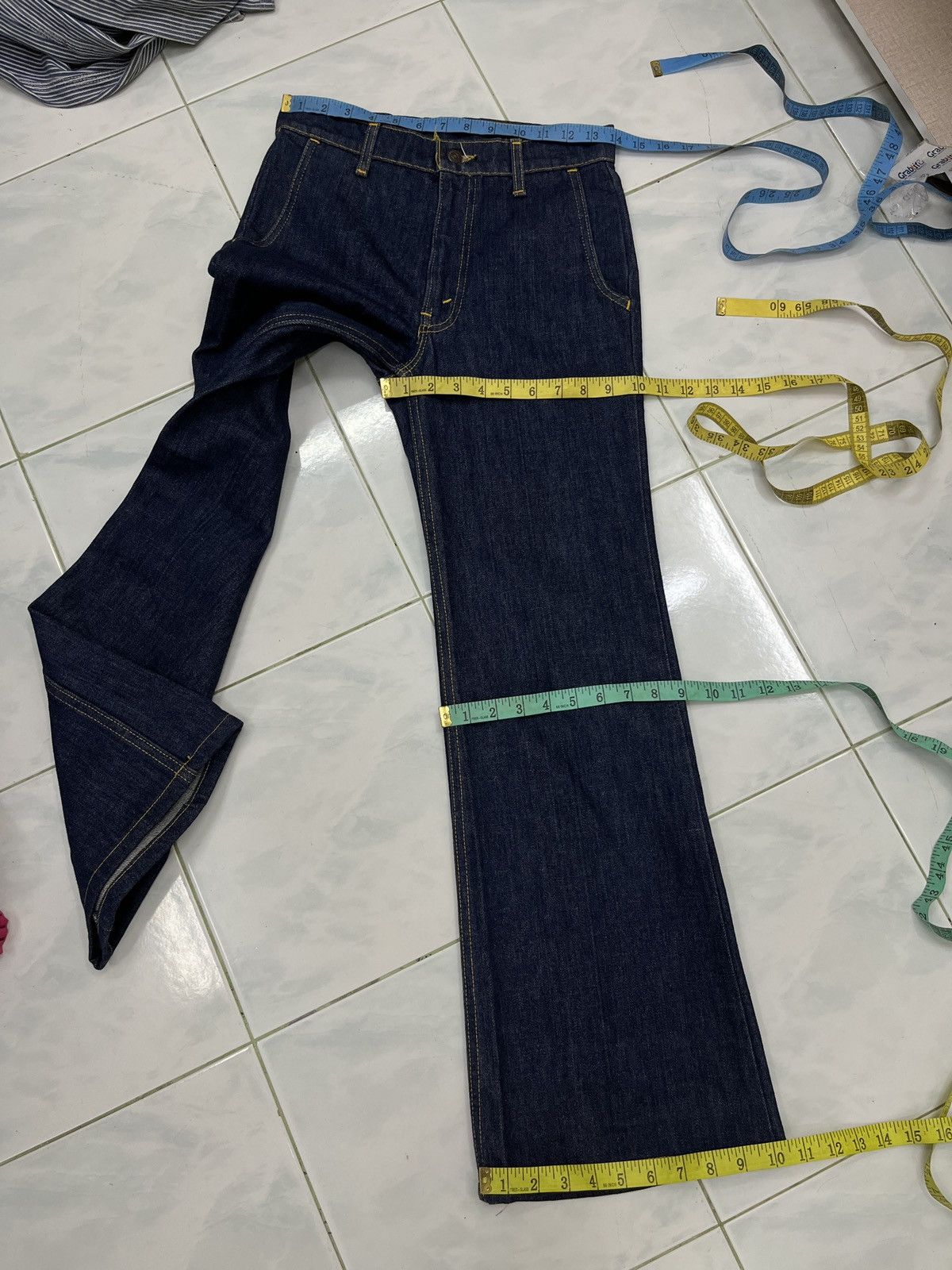 Levi's 🔥🔥🔥VTG 70’s LEVIS FRESH PRODUCE FLARED DENIM Size 28" / US 6 / IT 42 - 18 Thumbnail