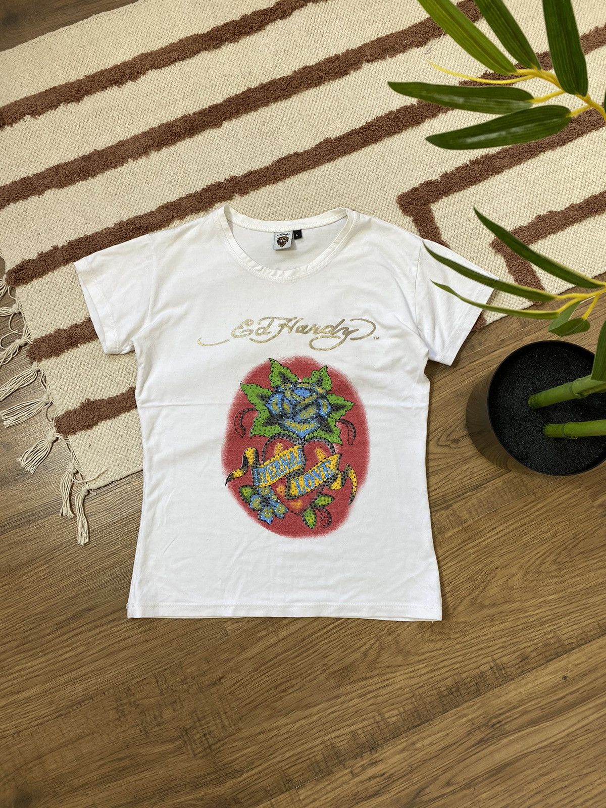 Ed Hardy VINTAGE ED HARDY BY CHRISTIAN AUDIGIER TEE Size L / US 10 / IT 46 - 1 Thumbnail