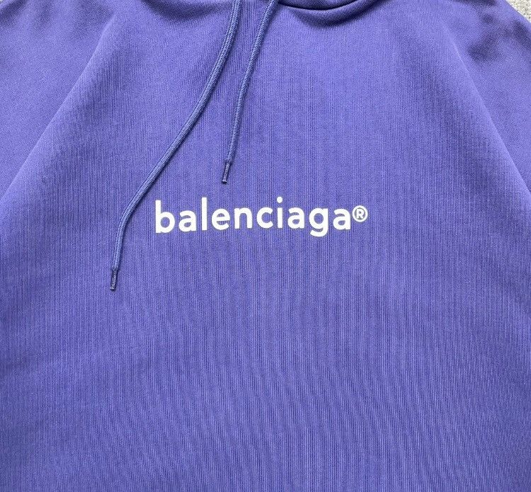 Balenciaga Balenciaga chest print hooded sweatshirt2412-Nextarrow Size US M / EU 48-50 / 2 - 3 Thumbnail