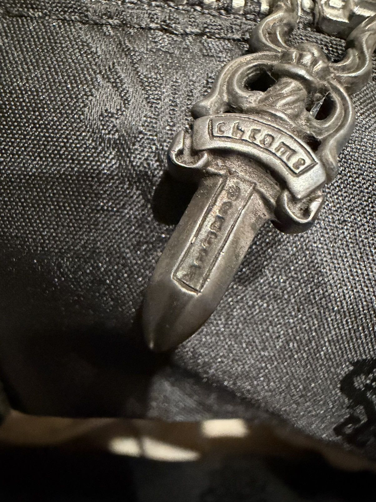 Chrome Hearts Chrome Hearts Black Fleur Patch Tote Bag Size ONE SIZE - 12 Thumbnail