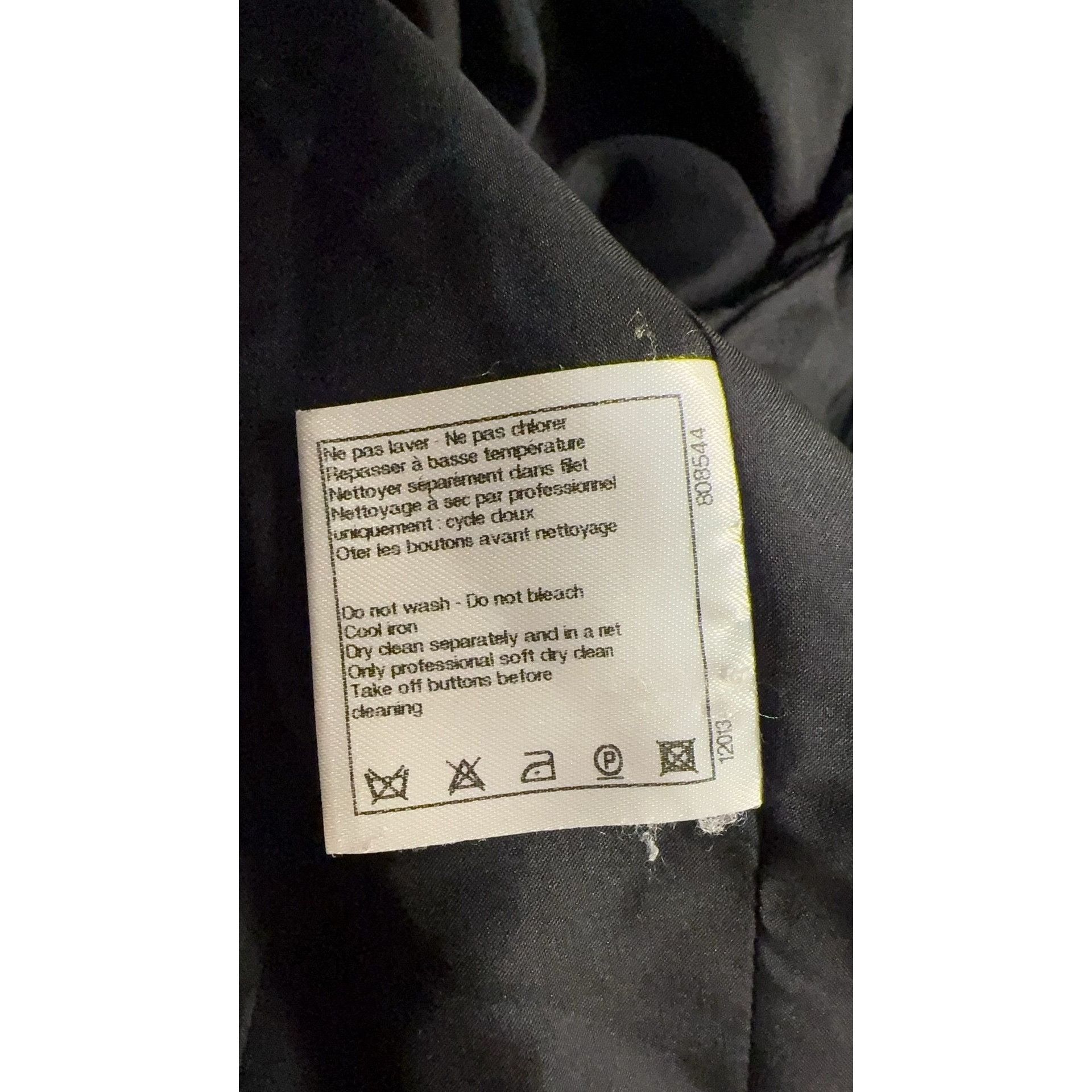 Chanel Chanel Black Short-Sleeve Button-Down Midi Dress With Peter Size S / US 4 / IT 40 - 11 Thumbnail