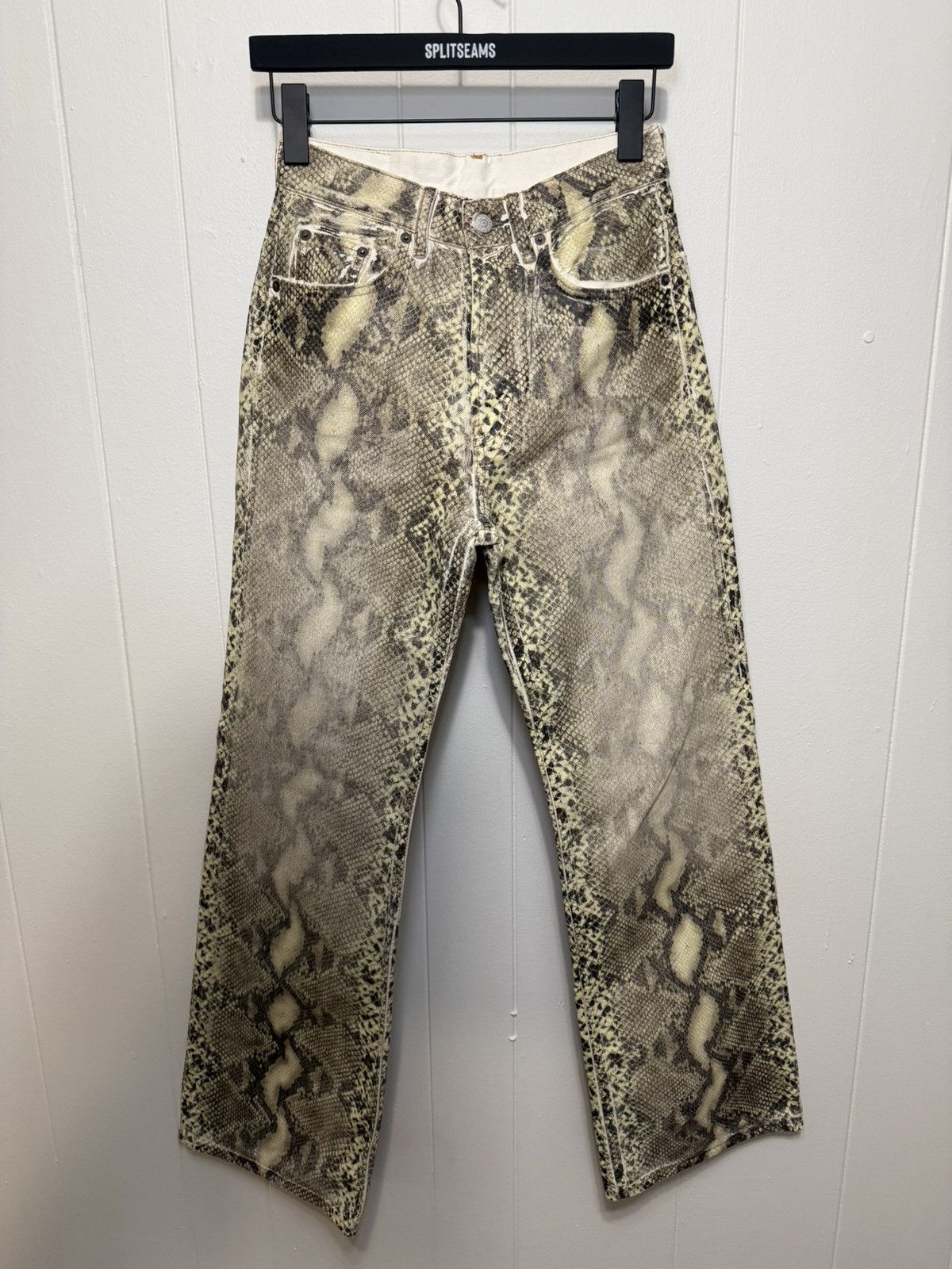 Acne Studios Acne Studios Snakeskin Print Leather Pants Size 25" / US 0 / IT 36 - 1 Thumbnail
