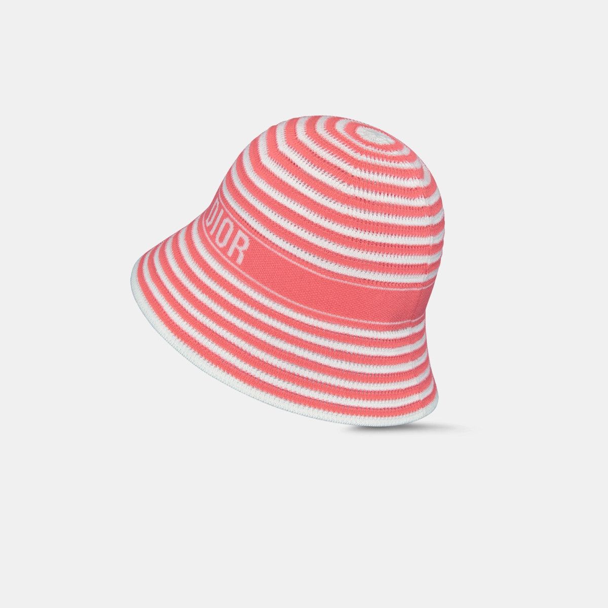 Dior o1bcso1str0226 Size:OS/Small Brim Cloche in Pink/White Size ONE SIZE - 3 Thumbnail