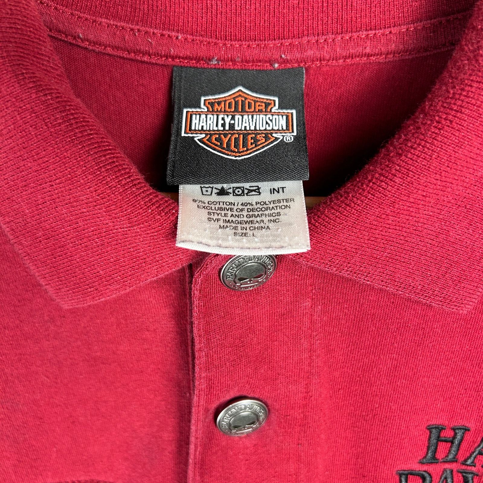Harley Davidson Harley Davidson Y2K Skull Button Large Collared Shirt Size US L / EU 52-54 / 3 - 3 Thumbnail