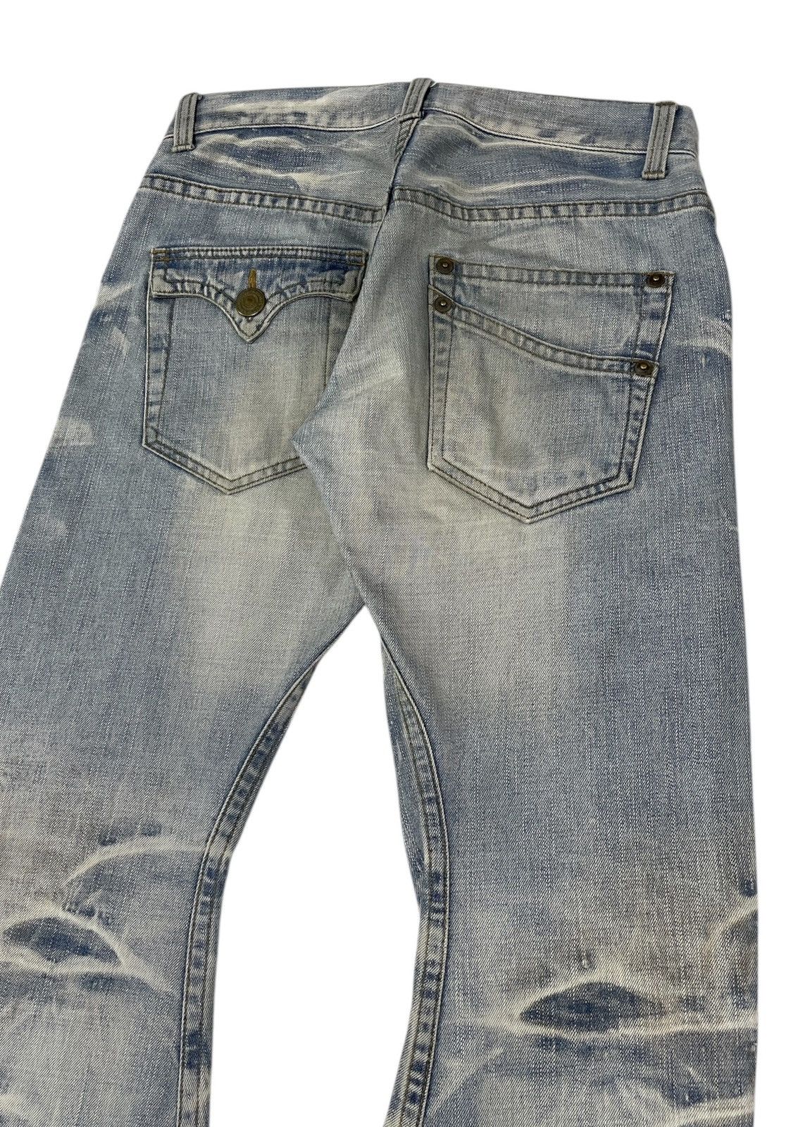 Hysteric Glamour RattleTrap Japan Flare Clawkmarks Jeans Mudwash Size US 31 - 9 Thumbnail