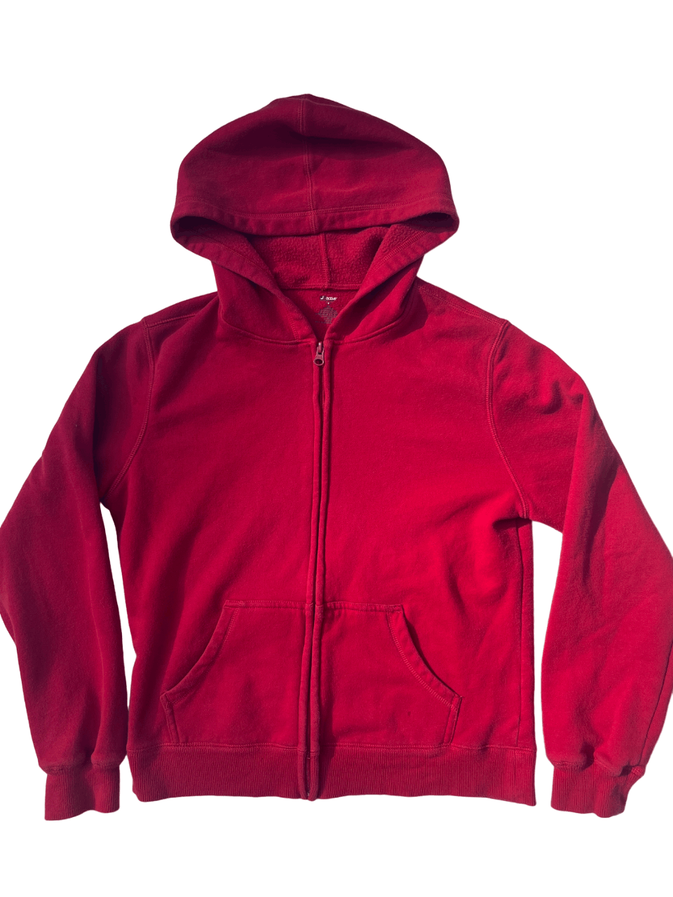 Vintage Blank Y2k Zip Up Red Hoodie Size US M / EU 48-50 / 2 - 1 Thumbnail