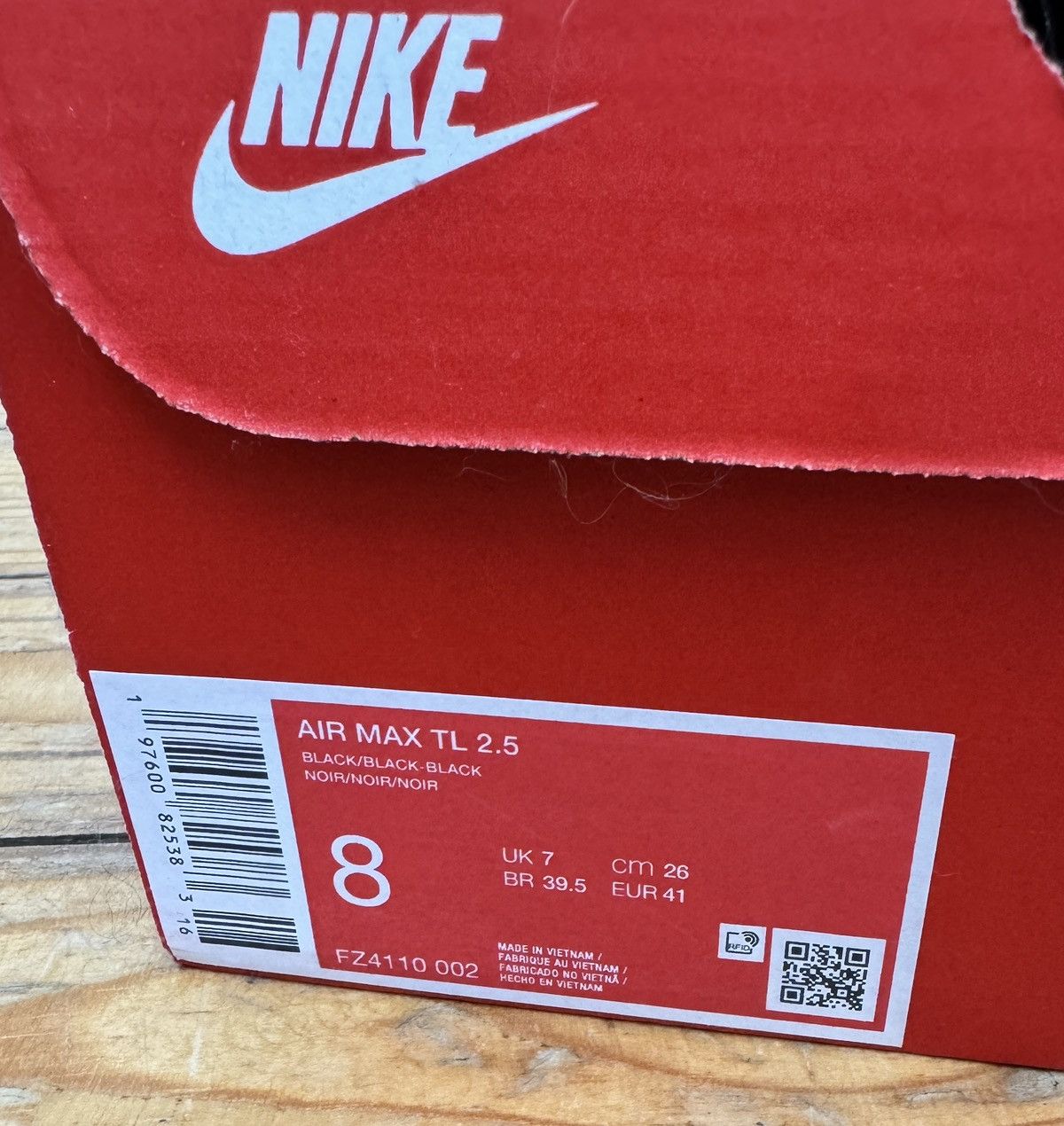 Nike Nike Air Max TL 2.5 full black Size US 7 / EU 40 - 8 Thumbnail