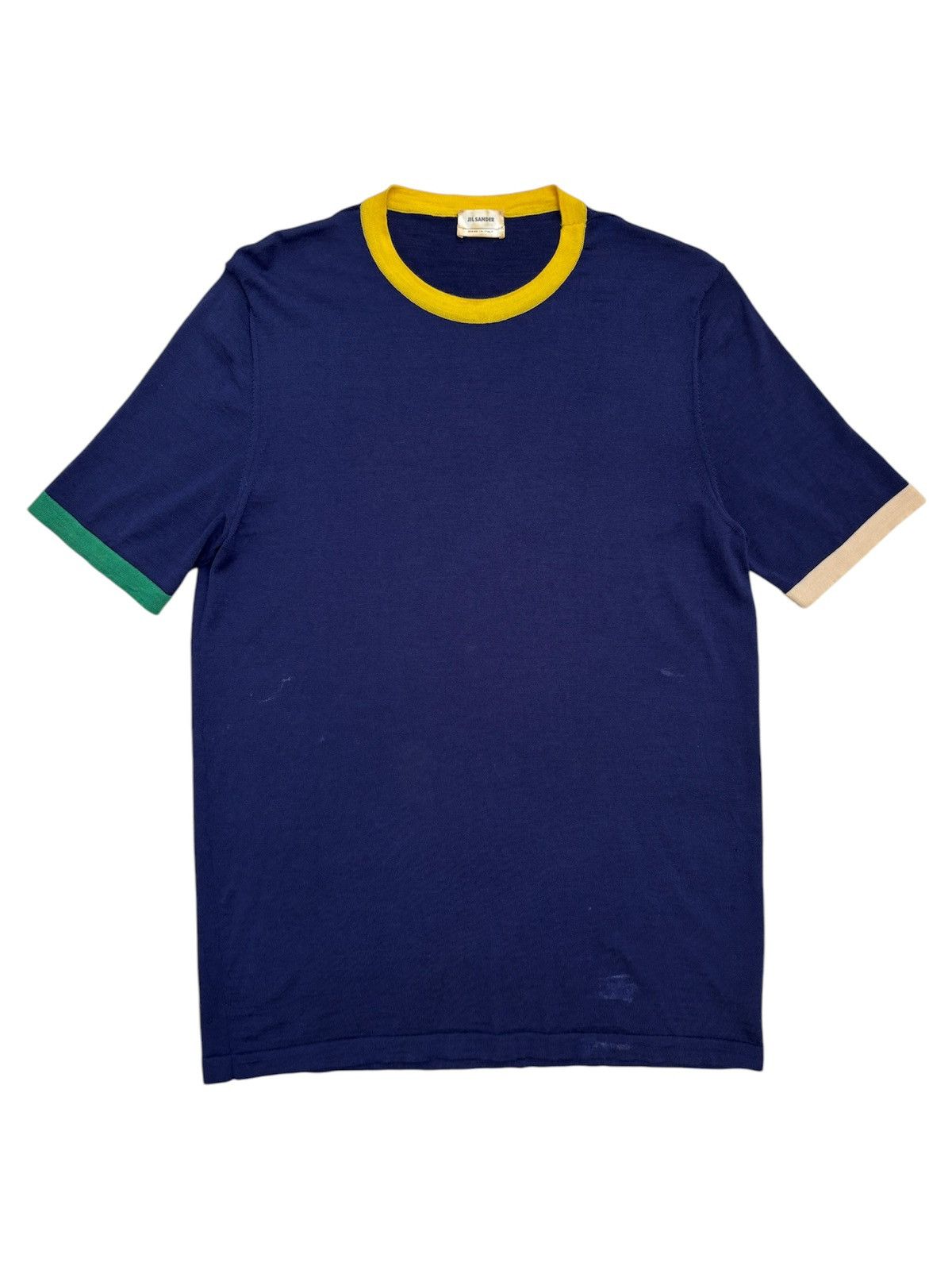 Jil Sander × Raf Simons SS13 RUNWAY Wool Knit Short Sleeve Sweater Size US L / EU 52-54 / 3 - 2 Thumbnail
