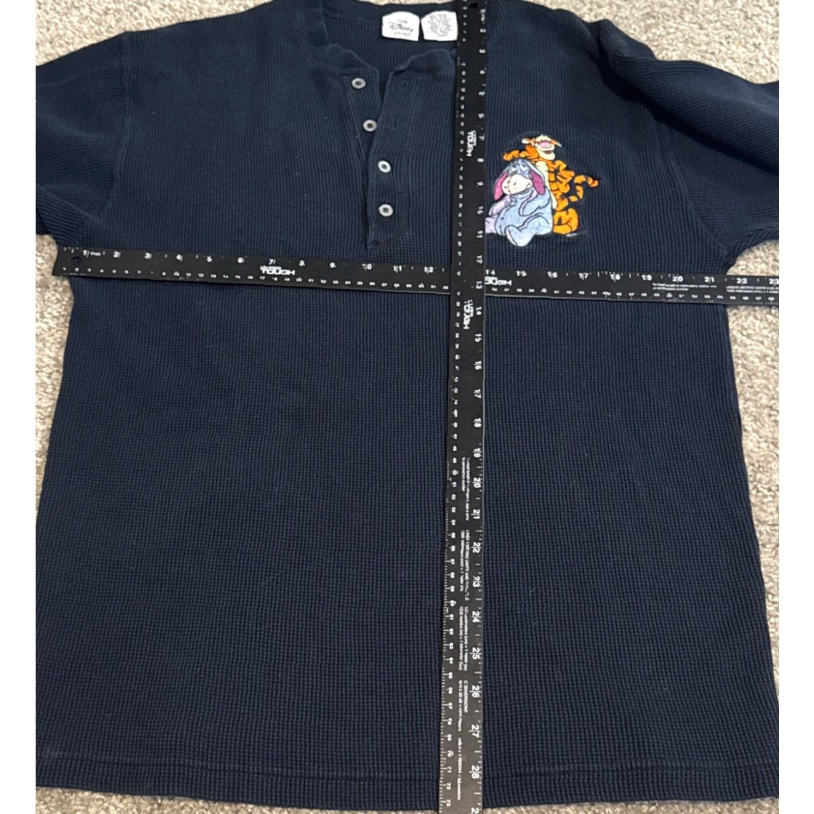 Disney VINTAGE Disney Eeyore Tigger Black Long Sleeve Thermal T-Shirt Large Unisex Adults 90s Size US L / EU 52-54 / 3 - 5 Thumbnail