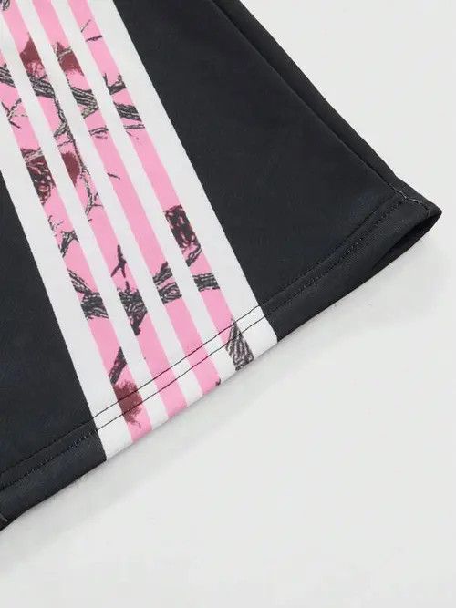 Japanese Brand Haseki x Koga DRIP Loose Stripe Y2K Sweatpants Size US 30 / EU 46 - 4 Thumbnail