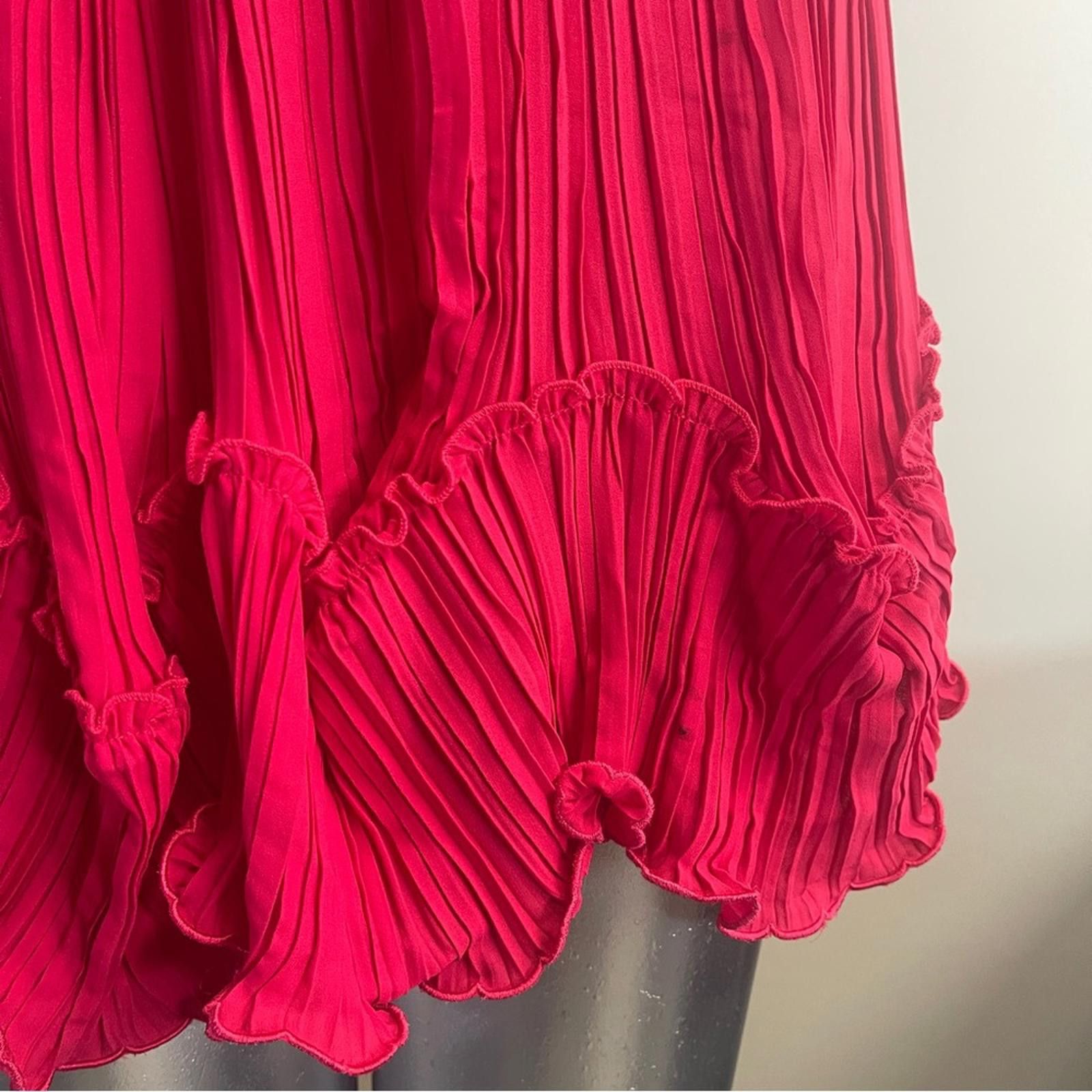 Other Halston Heritage size 2 Elegant crimson Halter Dress - Mint Size XS / US 0-2 / IT 36-38 - 3 Thumbnail