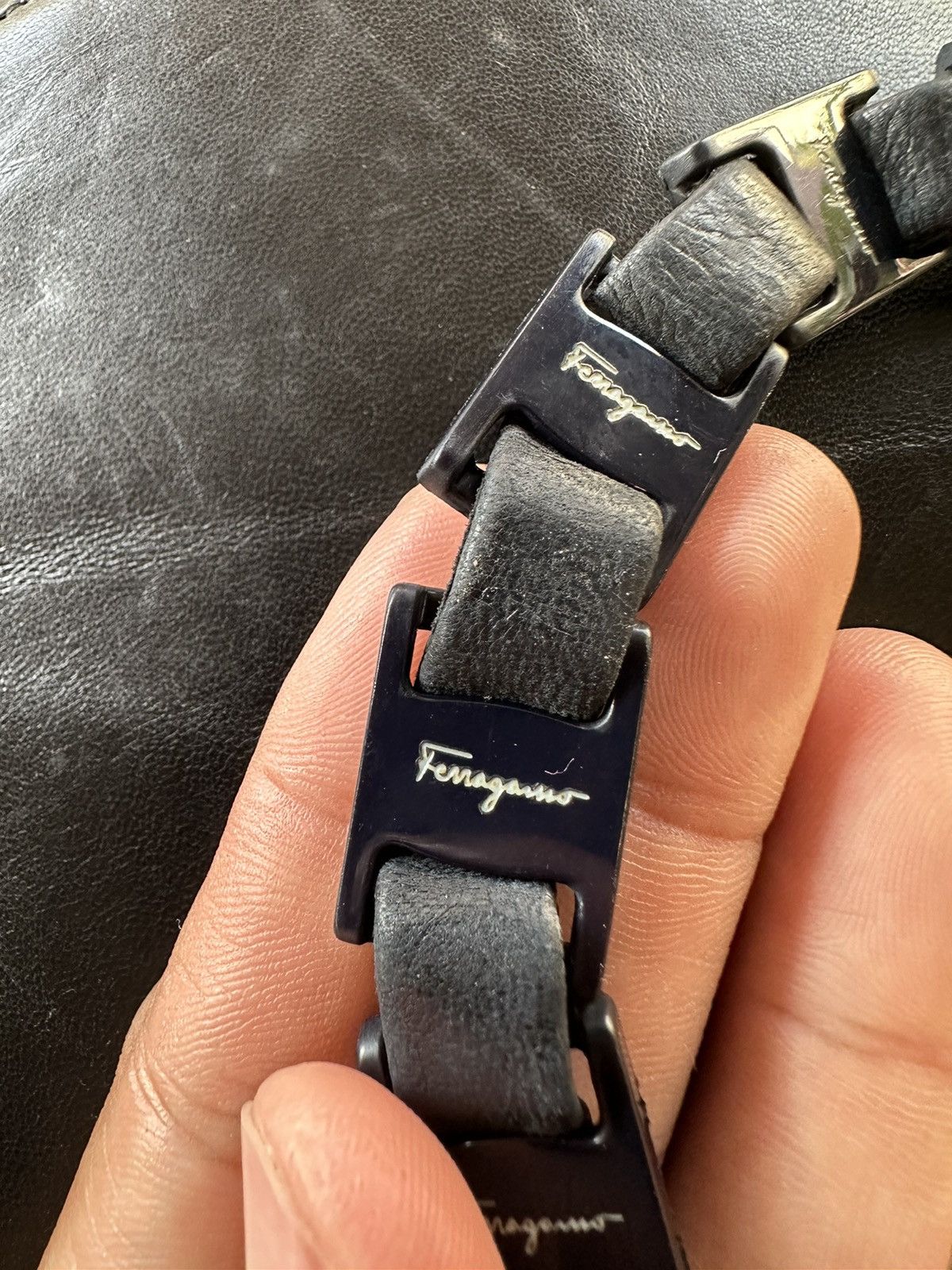 Salvatore Ferragamo Selvatore ferragamo black leather chain shoulder bag Size ONE SIZE - 17 Thumbnail