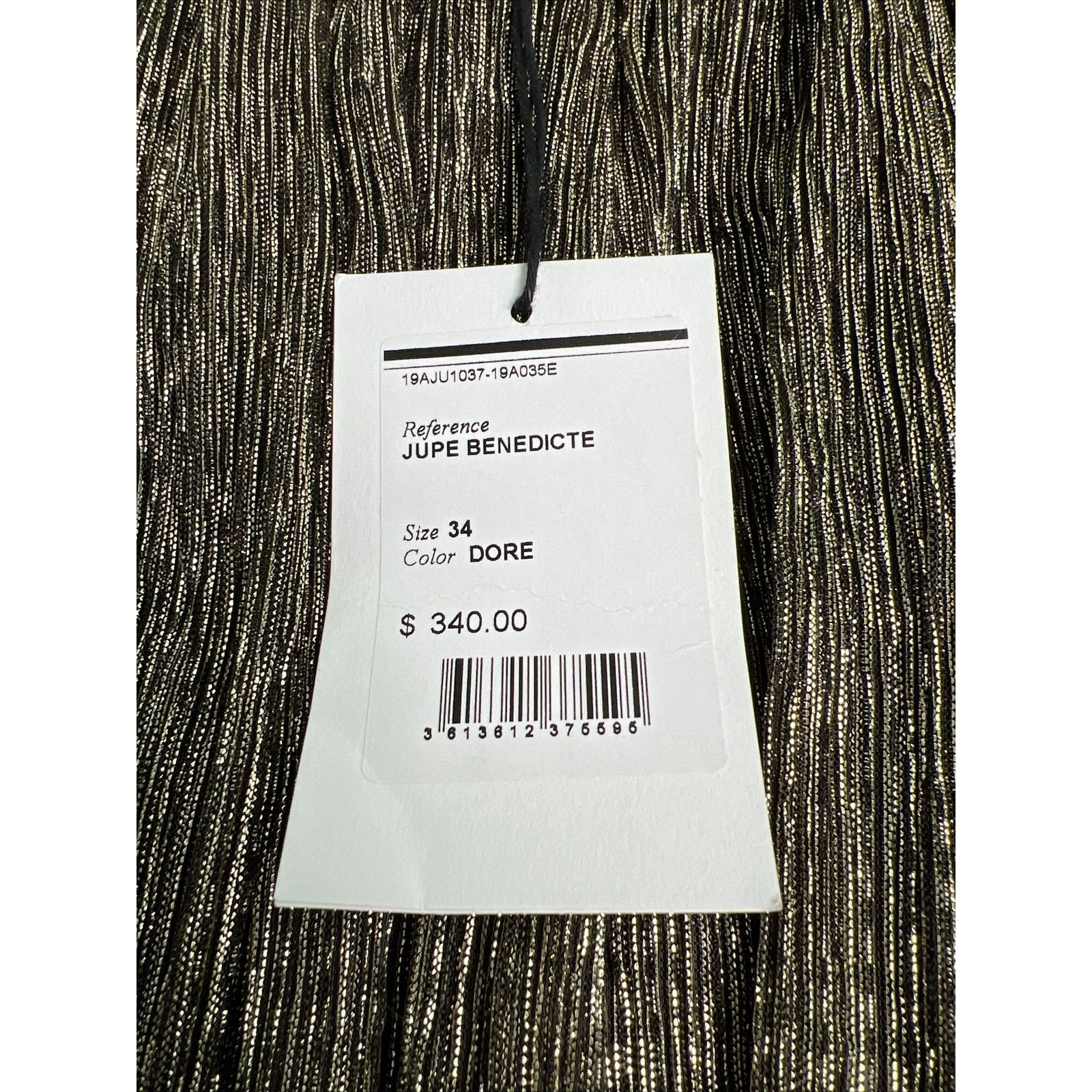 Isabel Marant ISABEL MARANT-Etoile Mini Skirt-Dore/Gold-Size 34- W/Tag’s Size 25" / US 0 / IT 36 - 5 Thumbnail