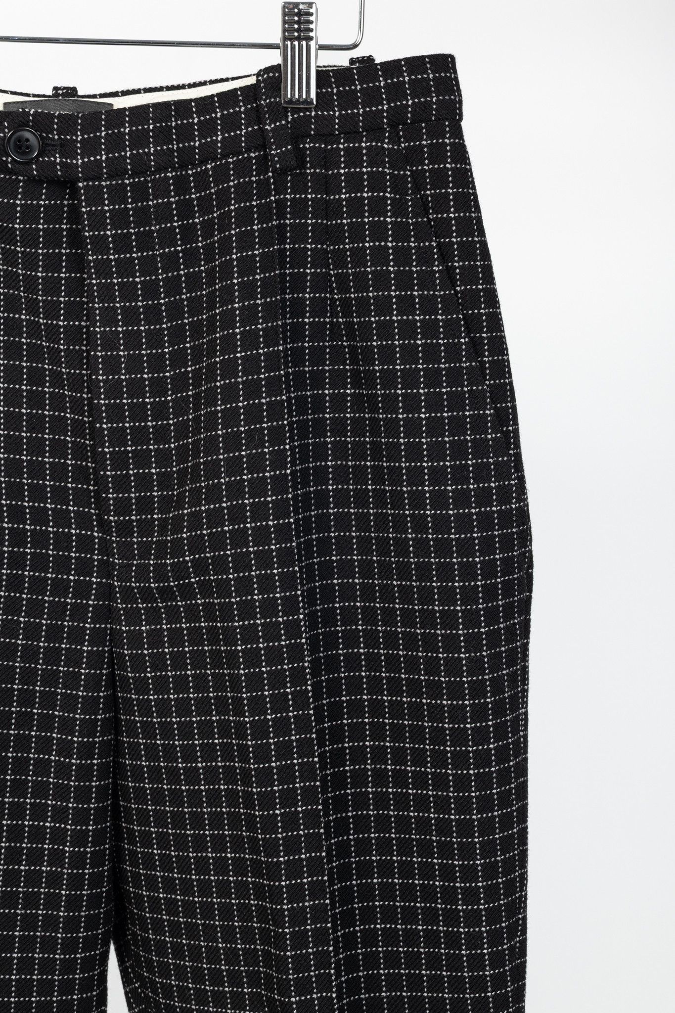 Isabel Marant Isabel Marant Lola Black Checked Wool Cropped Trousers Size 30" / US 8 / IT 44 - 5 Thumbnail