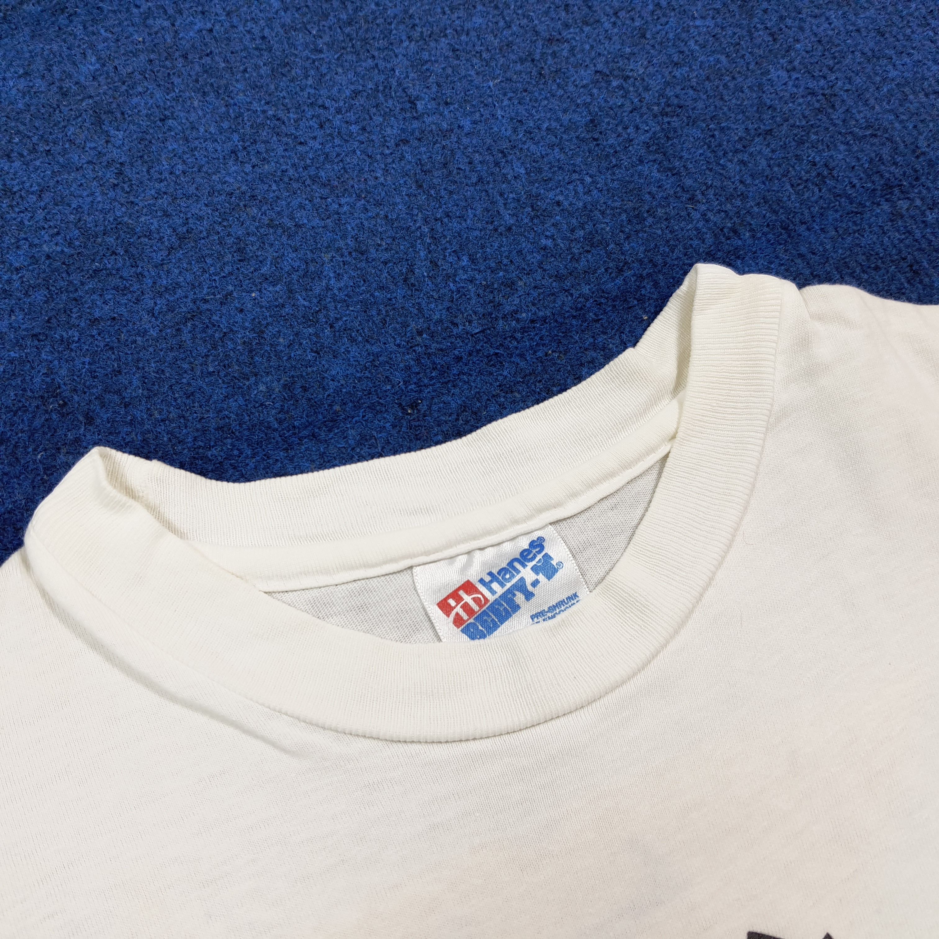 Hanes Vintage 90s World Cup USA 94 Soccer Tshirt C299N37 Size US L / EU 52-54 / 3 - 7 Thumbnail