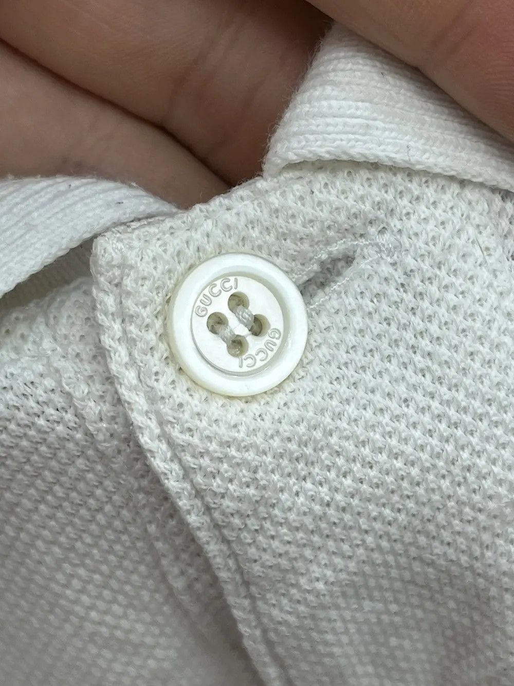 Gucci Gucci Cotton Bee Logo Polo Shirt Size US L / EU 52-54 / 3 - 4 Thumbnail