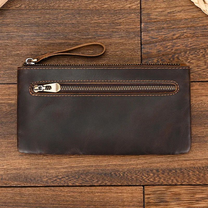 Leather × Vintage Leather purse cellphone pouch iphone bag Size ONE SIZE - 2 Thumbnail