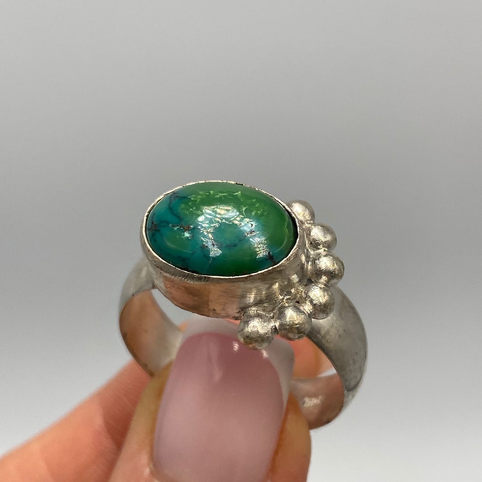 Vintage Huge Antique Imperial 84 Silver Ring Size 13.5 Size ONE SIZE - 6 Thumbnail