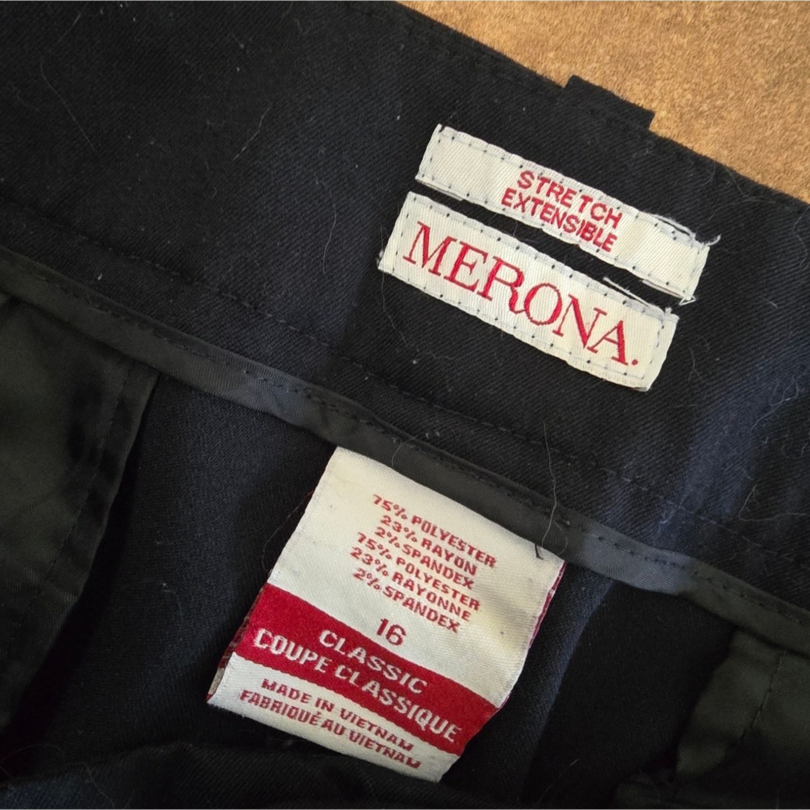 Merona Navy | MERONA | Classic Business Pant Size 38" / US 16 / IT 52 - 3 Thumbnail