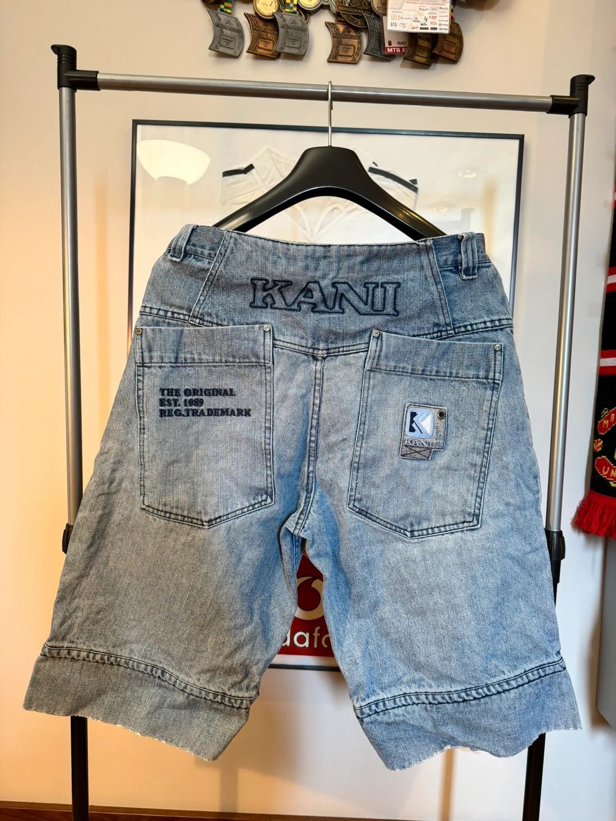 Karl Kani RARE Vintage 90s KARL KANI Jeans Shorts 2pac Tupac Rap