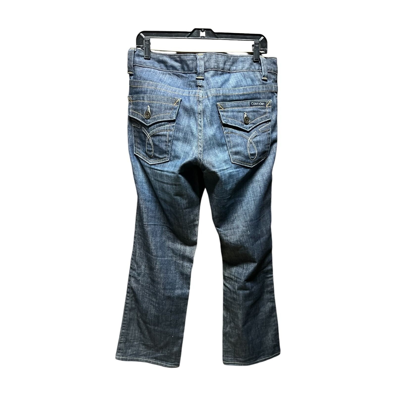 Calvin Klein Awesome Calvin Klein Jeans Straight Women's 12 Blue Dark Was Size 34" / US 12 / IT 48 - 1 Thumbnail