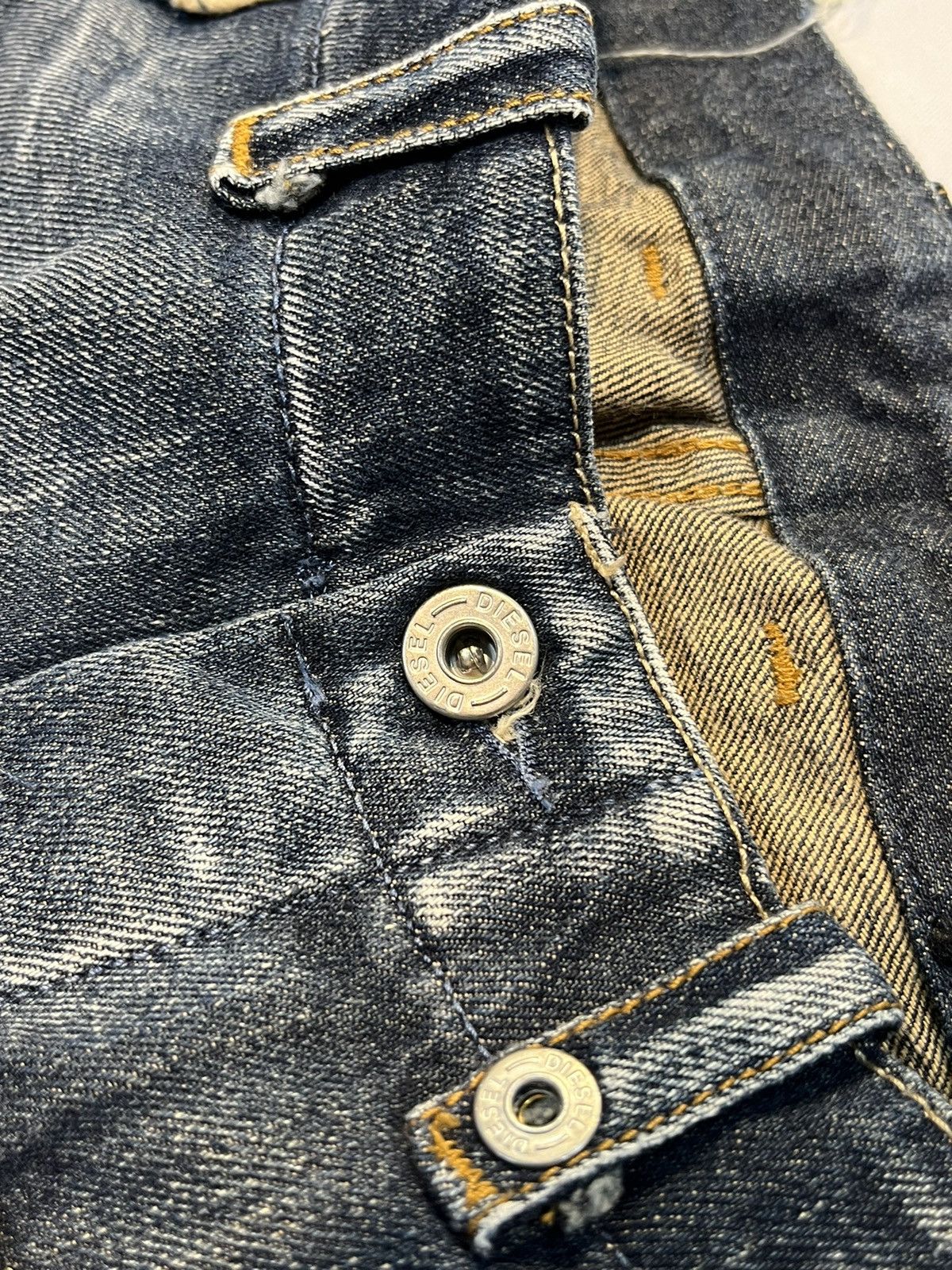 Diesel × Japanese Brand VINTAGE DIESEL Y2K DISTRESSED JEAN DENIM PANTS Size US 28 / EU 44 - 9 Thumbnail