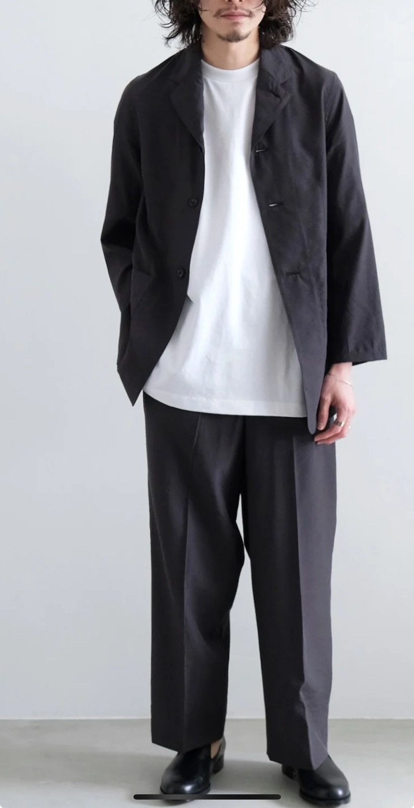 Aubett Nonnotte Black Sand Wide Trouser | Grailed