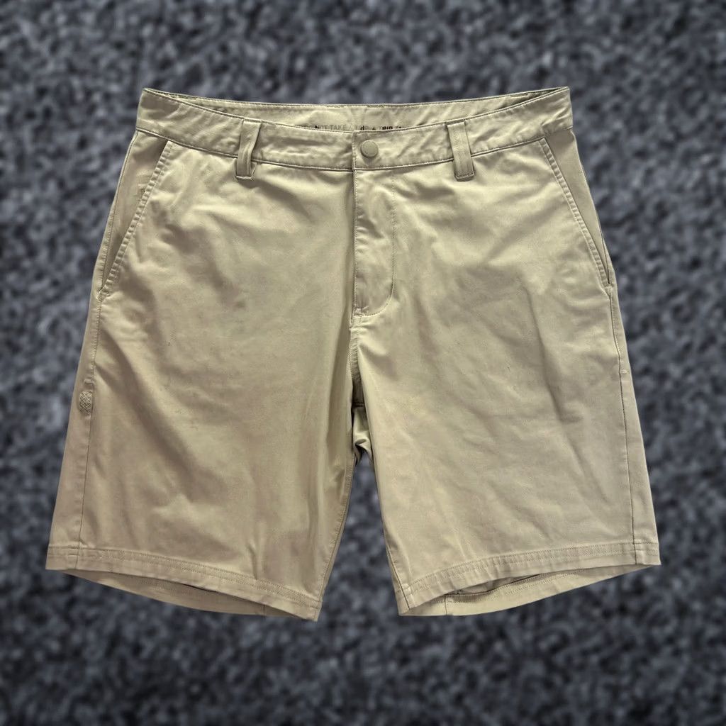 Rhone Rhone 9" Commuter Shorts Mens Size 32 Khaki Tan Beige Quick-Ship Breathable Pockets Flat Front Regular Fit Knit Casual Shorts Size US 32 / EU 48 - 1 Thumbnail