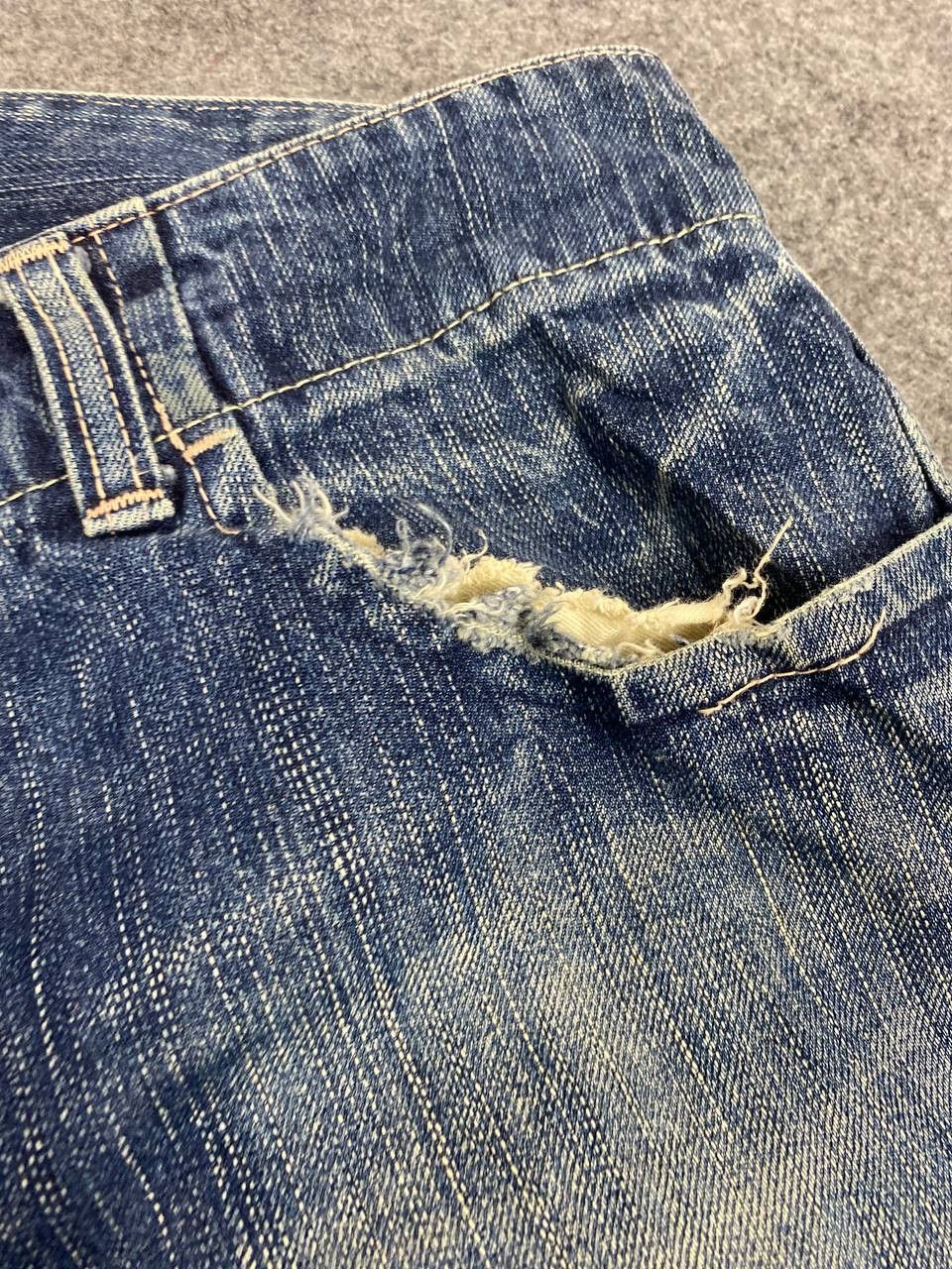 Johnbull johnbull japan single side pocket distressed denim Size US 34 / EU 50 - 11 Thumbnail