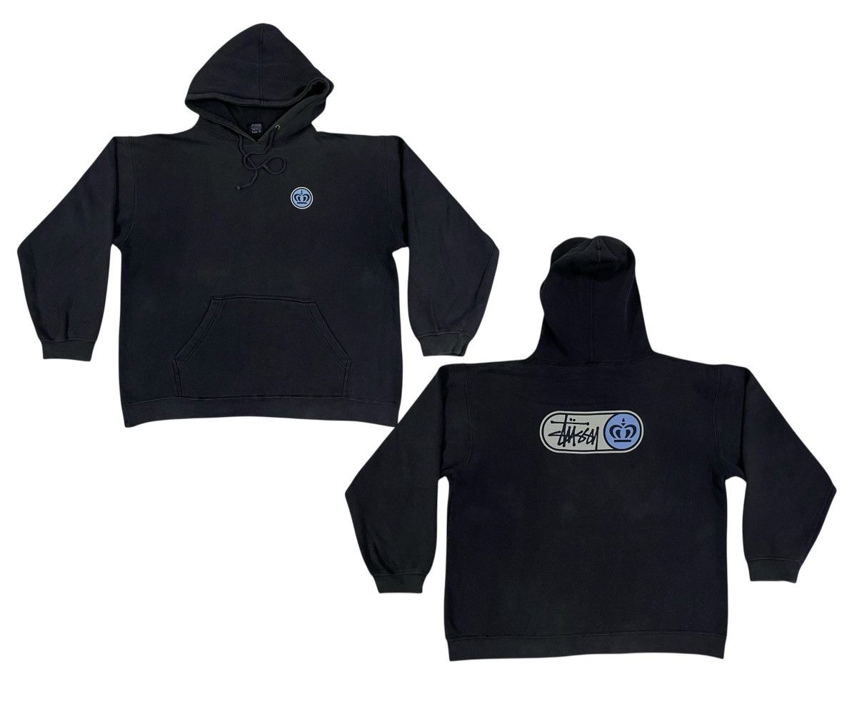 Stussy 90s STUSSY CROWN PULLOVER HOODIE OVERALL FADED SIZE L Size US L / EU 52-54 / 3 - 1 Thumbnail
