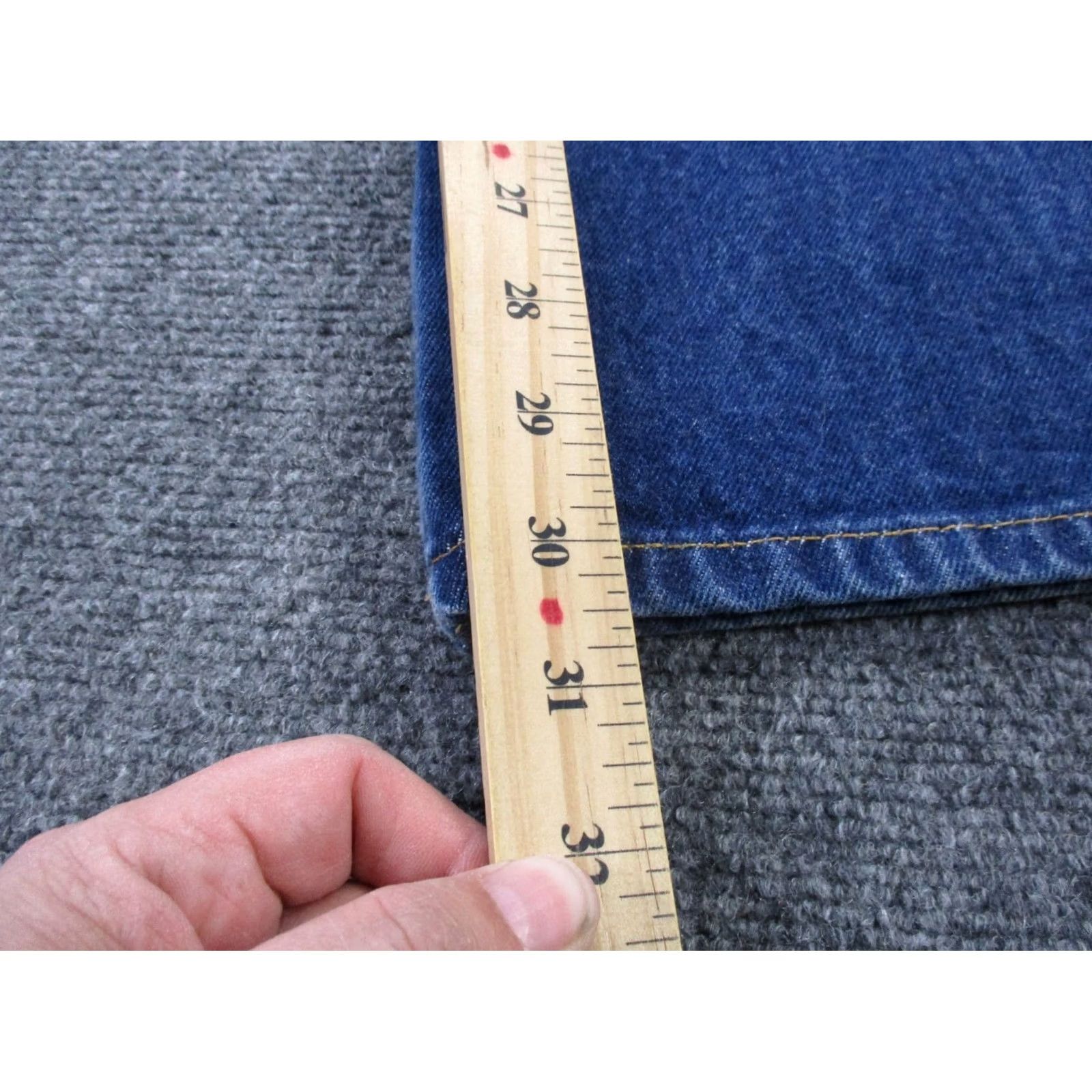 Levi's Vintage Levi's Jeans Mens 38 X 30 Denim Bootcut 517 Red Tab 90s Jeans Mens Regular Blue Cotton Denim 5-Pocket Levi's 517 Bootcut Vintage Mens Jeans Size US 36 / EU 52 - 4 Thumbnail