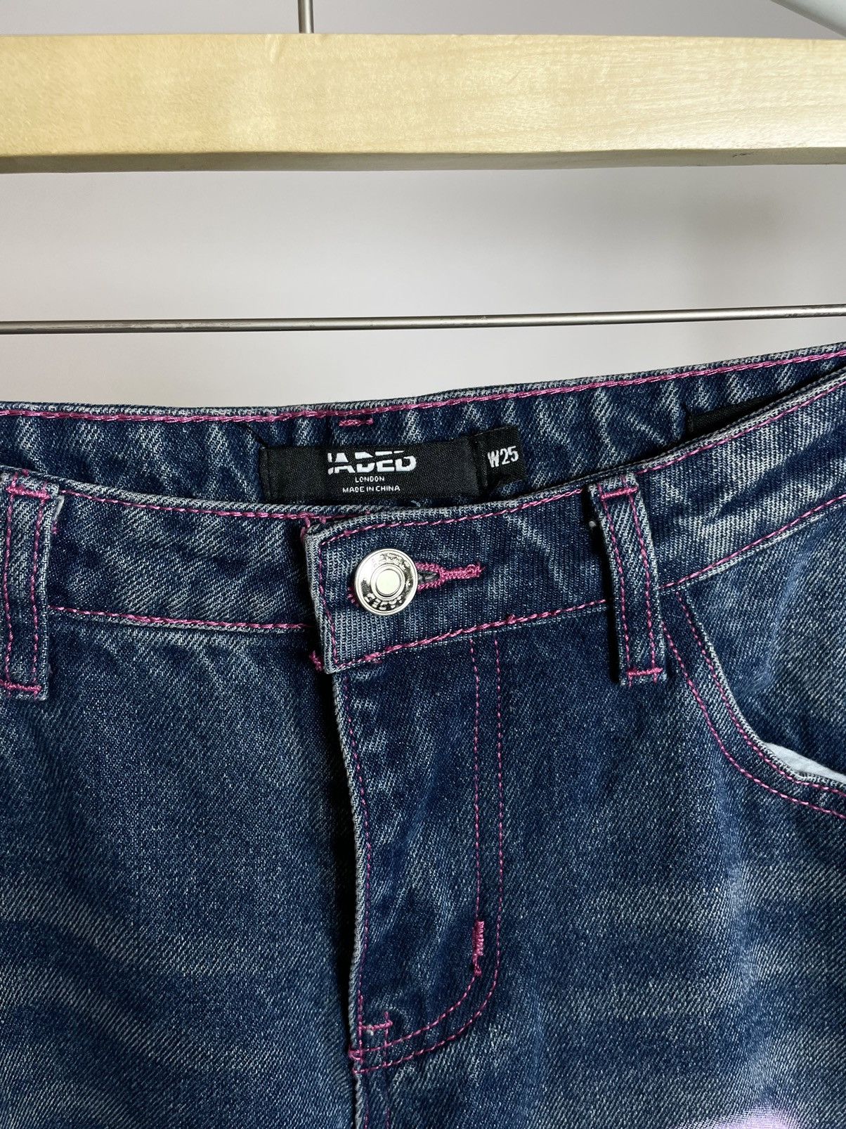 Jaded London JADED LONDON 🌺 baby girl printed low rise denim jeans Size 25" / US 0 / IT 36 - 5 Thumbnail