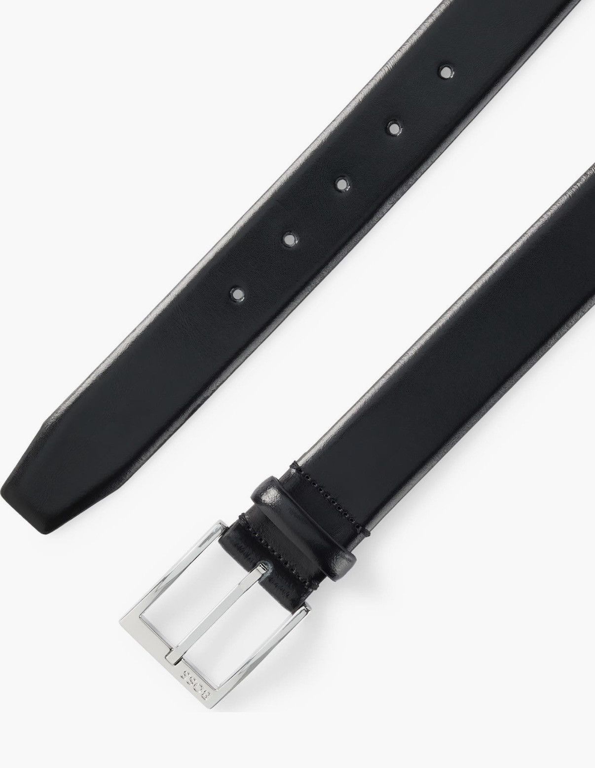Hugo Boss Hugo boss black leather belt men’s 38 new Size 38 - 5 Thumbnail